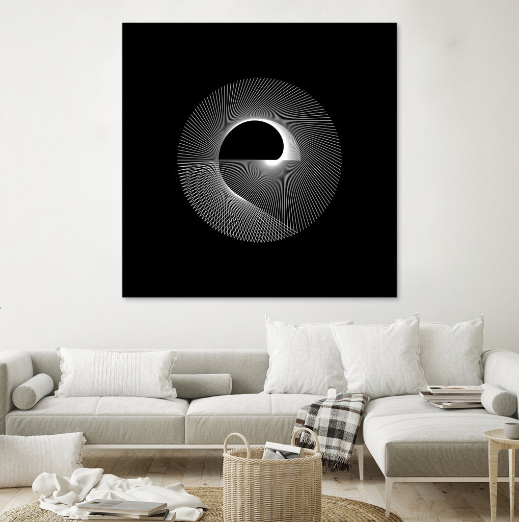 Variations on a Cardioid Theme 243 by Iustina Istrati on GIANT ART - black digital drawing