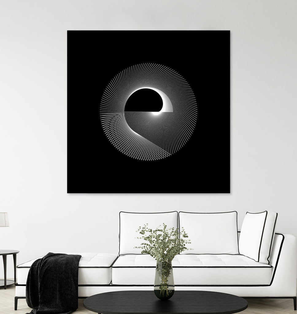 Variations on a Cardioid Theme 243 by Iustina Istrati on GIANT ART - black digital drawing