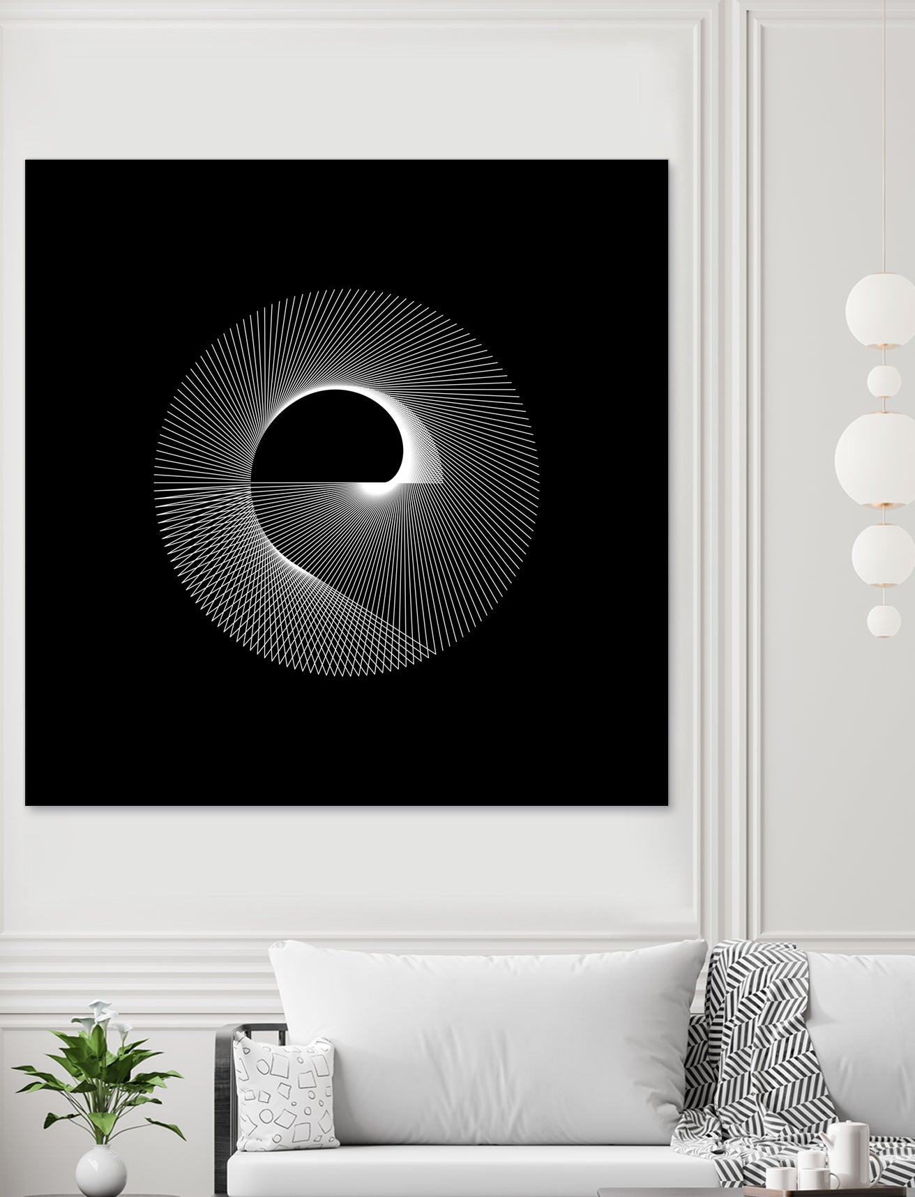 Variations on a Cardioid Theme 243 by Iustina Istrati on GIANT ART - black digital drawing