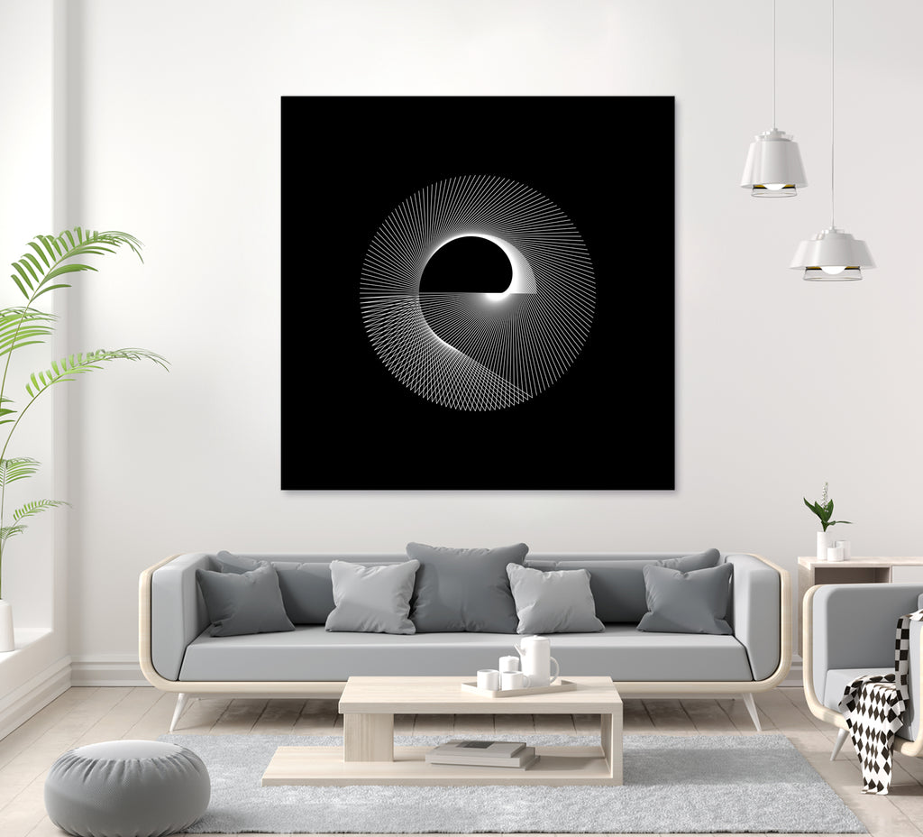 Variations on a Cardioid Theme 243 by Iustina Istrati on GIANT ART - black digital drawing