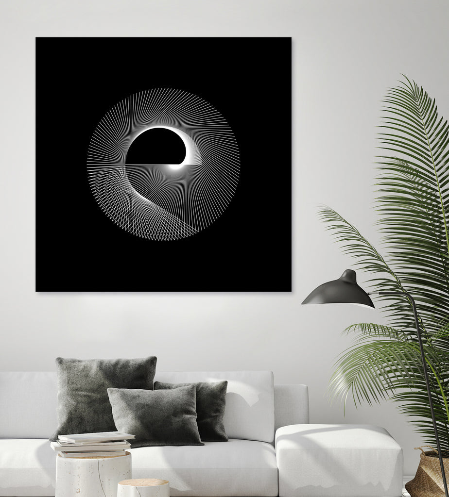 Variations on a Cardioid Theme 243 by Iustina Istrati on GIANT ART - black digital drawing