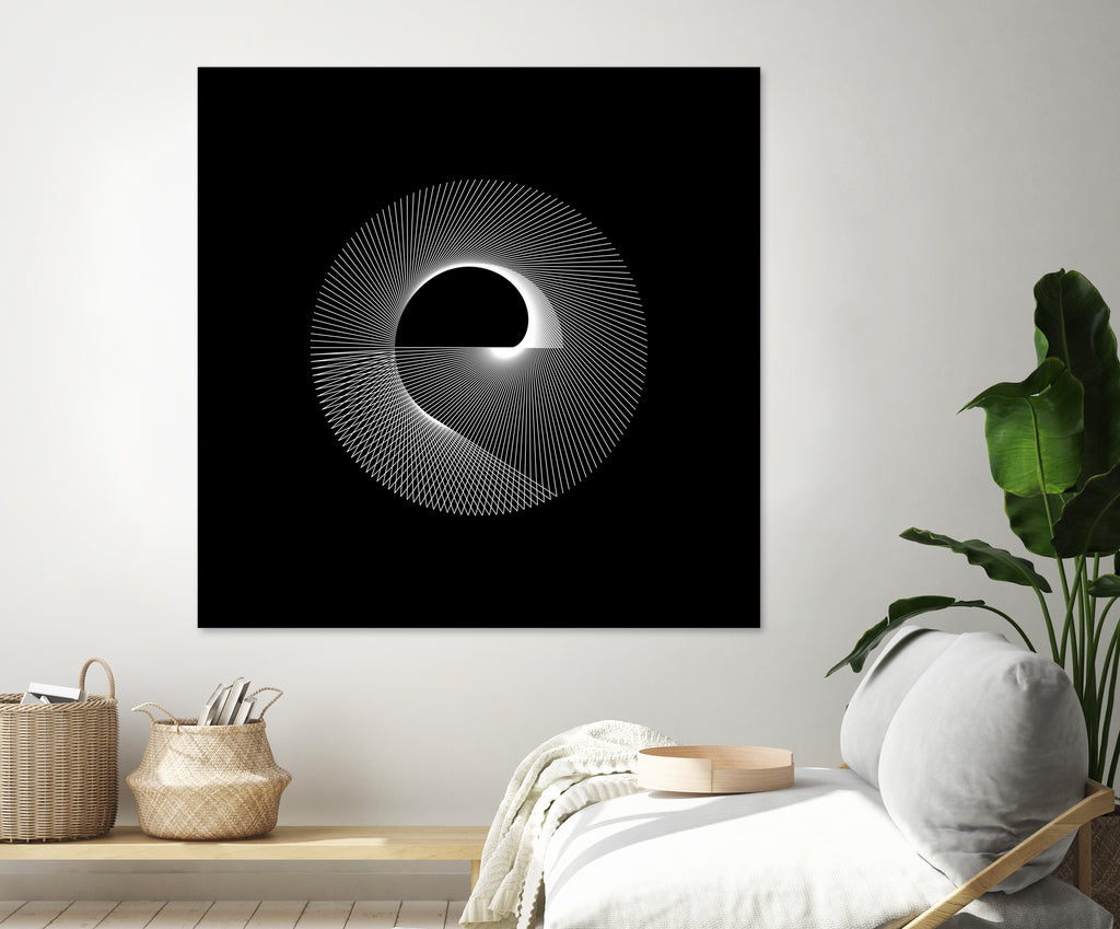 Variations on a Cardioid Theme 243 by Iustina Istrati on GIANT ART - black digital drawing