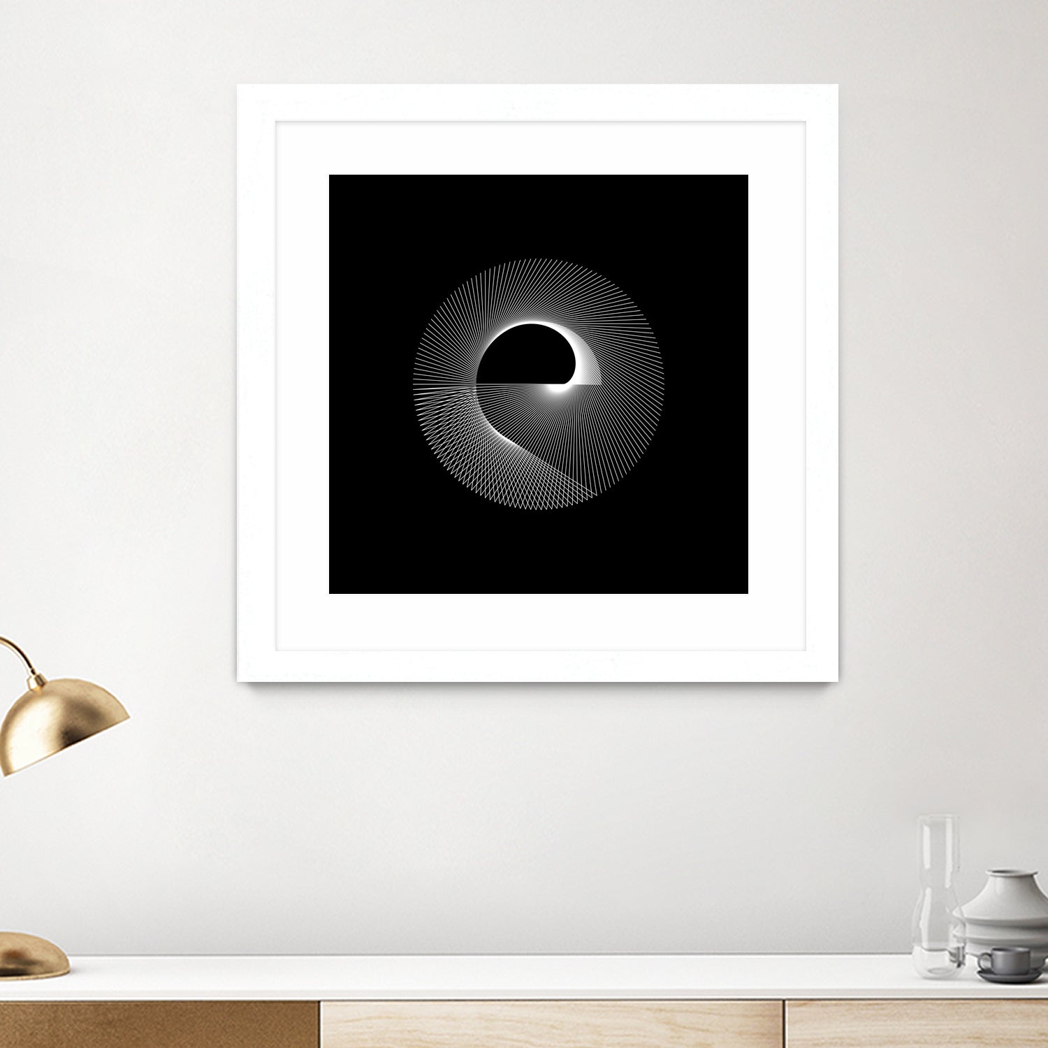 Variations on a Cardioid Theme 243 by Iustina Istrati on GIANT ART - black digital drawing