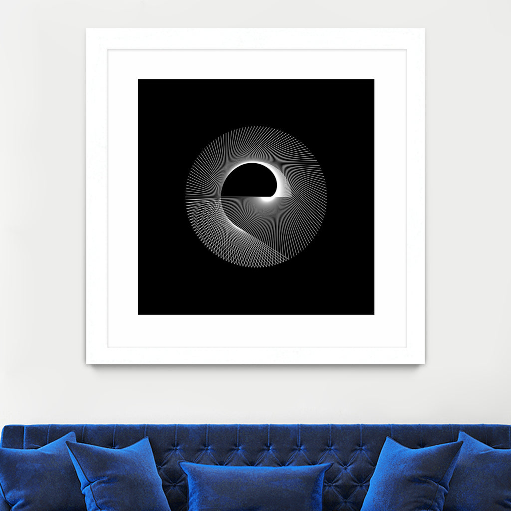 Variations on a Cardioid Theme 243 by Iustina Istrati on GIANT ART - black digital drawing