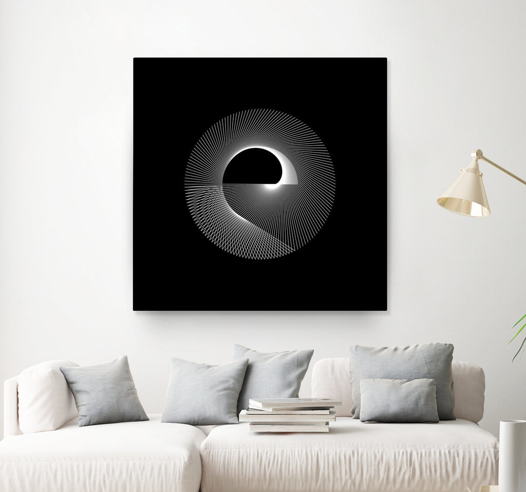 Variations on a Cardioid Theme 243 by Iustina Istrati on GIANT ART - black digital drawing