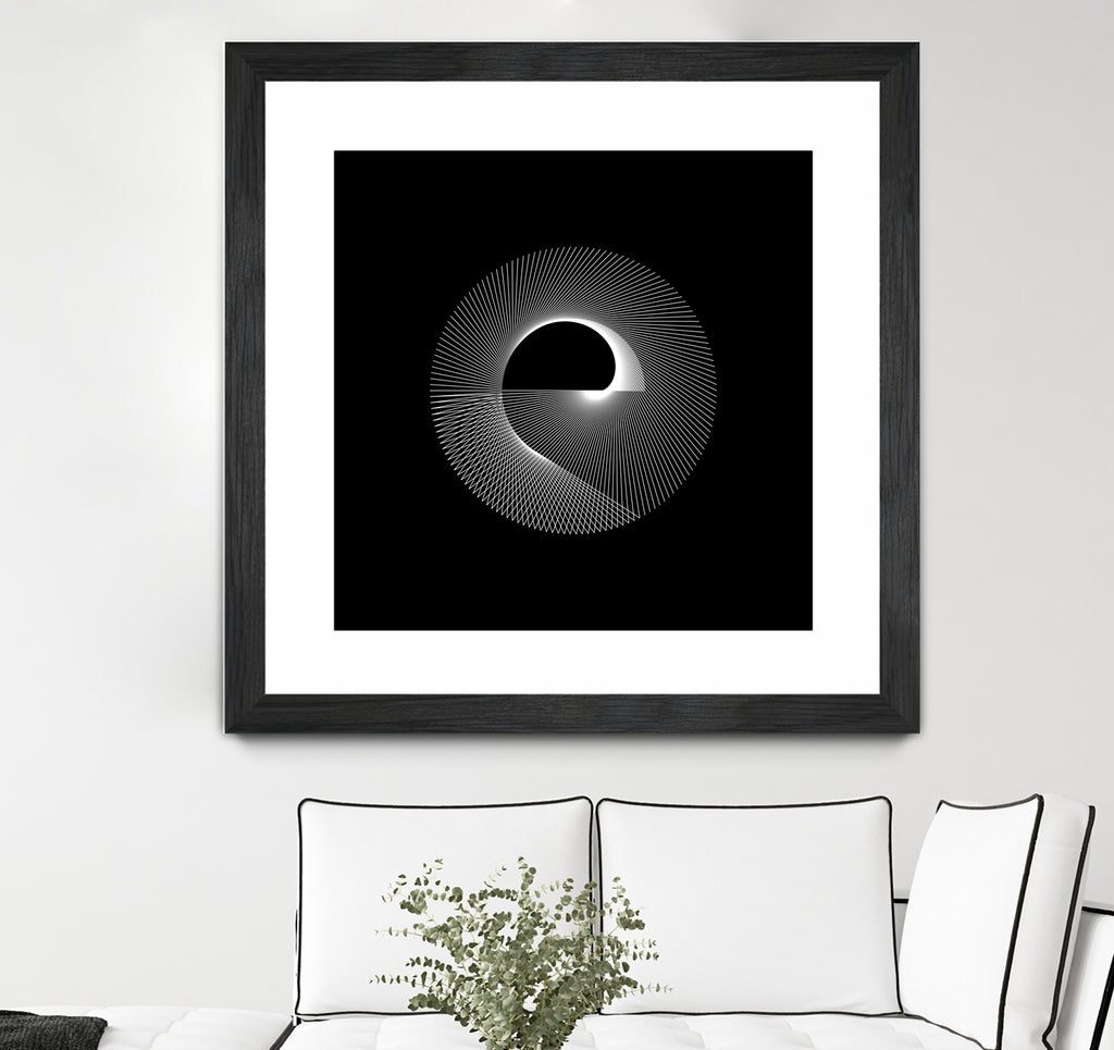 Variations on a Cardioid Theme 243 by Iustina Istrati on GIANT ART - black digital drawing