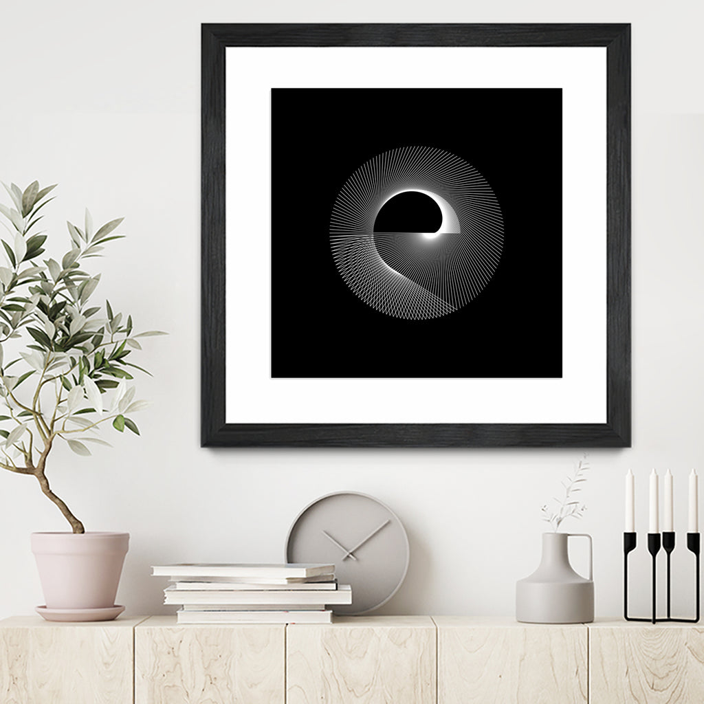 Variations on a Cardioid Theme 243 by Iustina Istrati on GIANT ART - black digital drawing