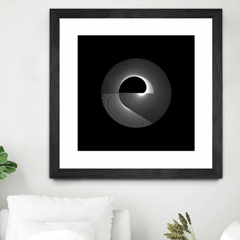 Variations on a Cardioid Theme 243 by Iustina Istrati on GIANT ART - black digital drawing