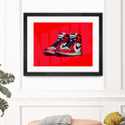 Nike Air jordan 1 by mfr work on GIANT ART - red vector illustration