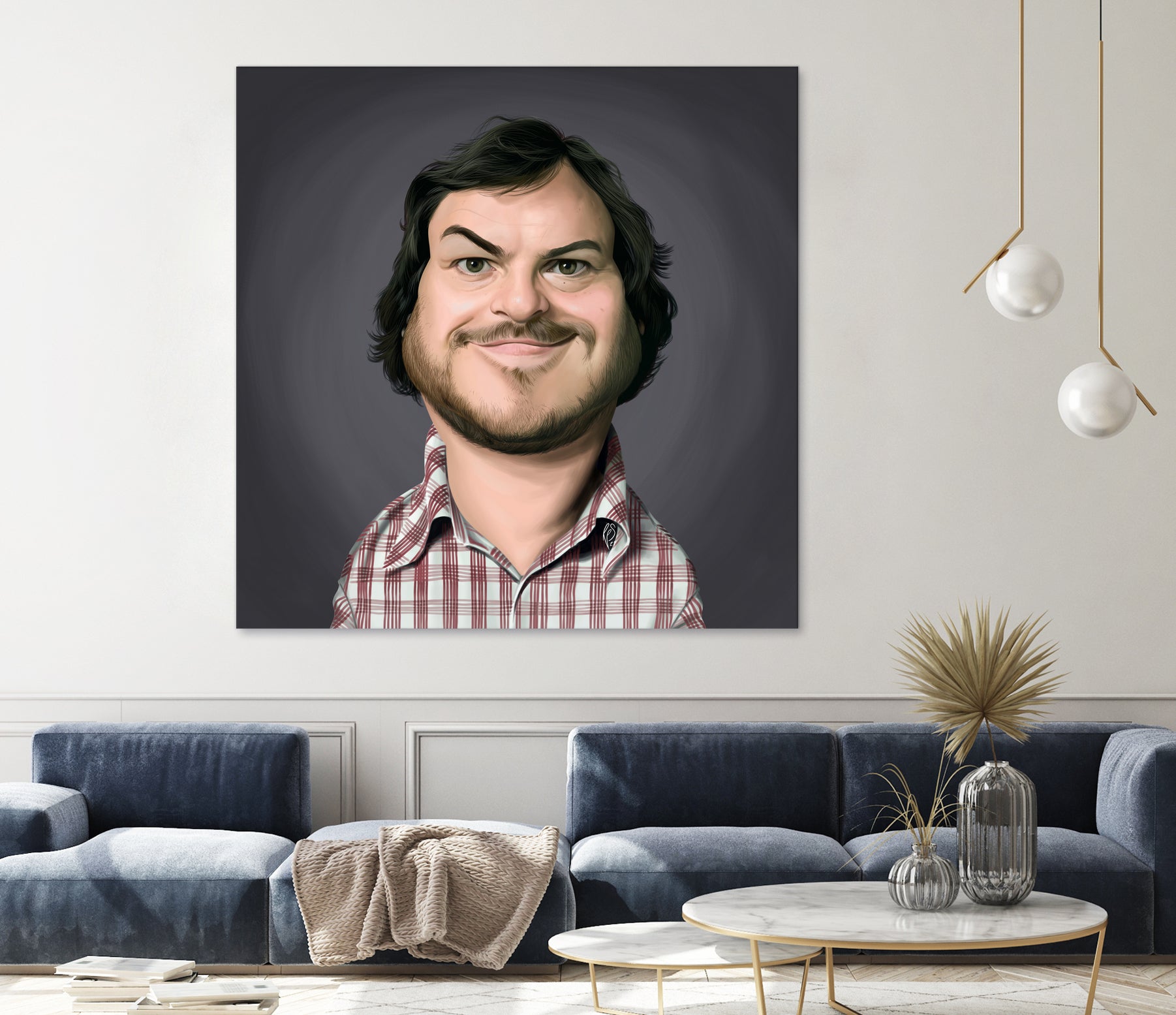 Jack Black by Rob Snow on GIANT ART - gray digital painting