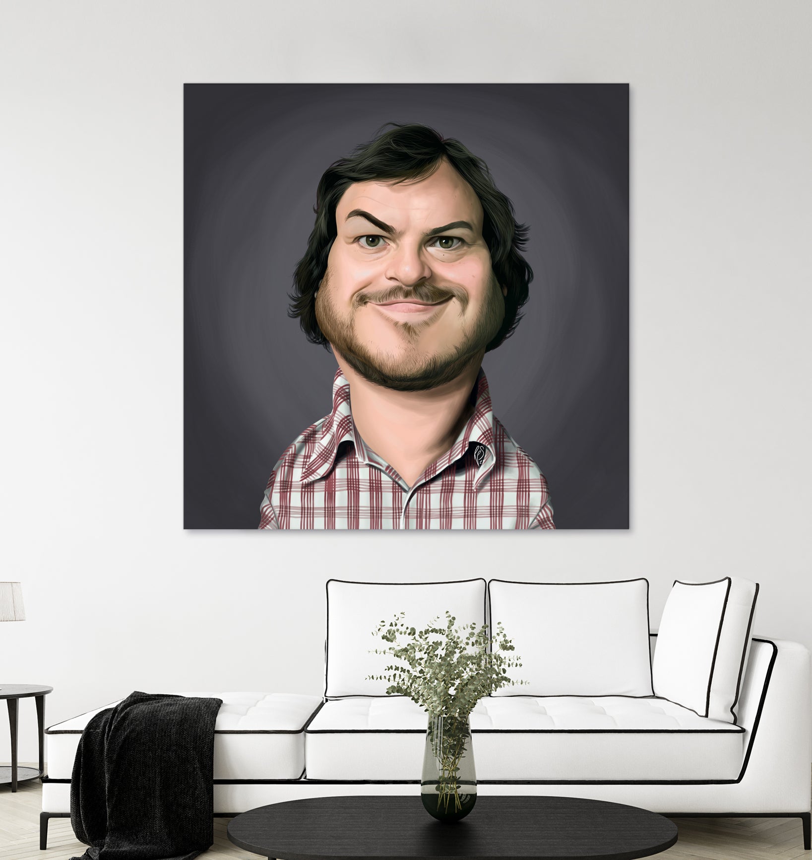 Jack Black by Rob Snow on GIANT ART - gray digital painting