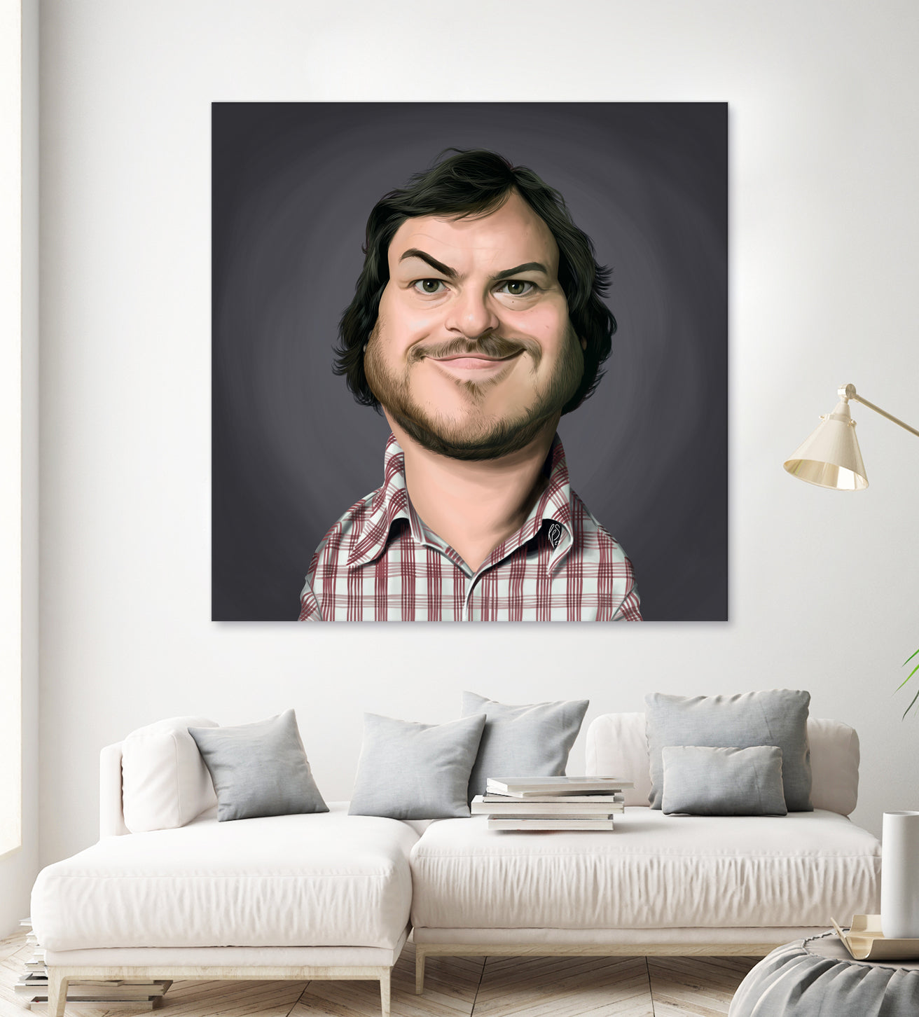 Jack Black by Rob Snow on GIANT ART - gray digital painting