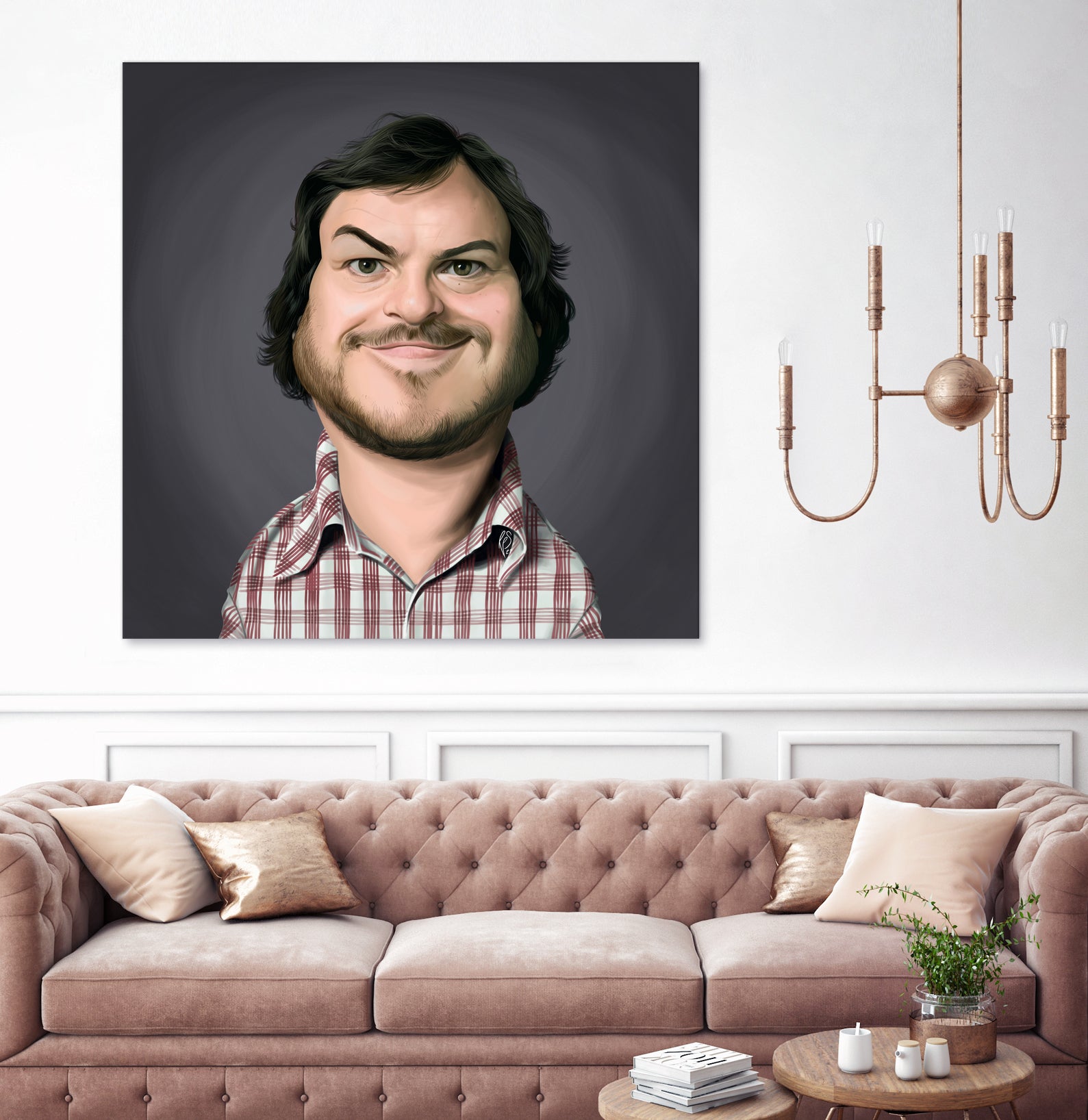 Jack Black by Rob Snow on GIANT ART - gray digital painting