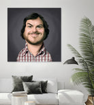 Jack Black by Rob Snow on GIANT ART - gray digital painting