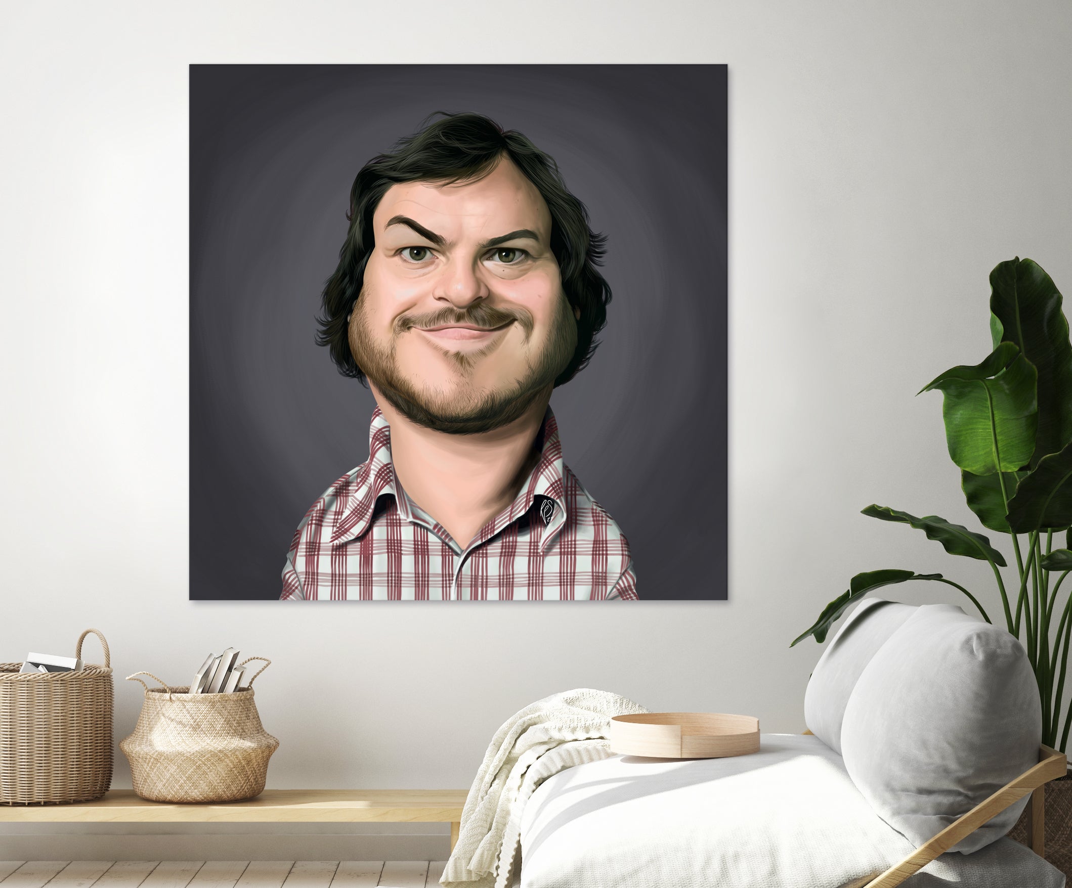 Jack Black by Rob Snow on GIANT ART - gray digital painting