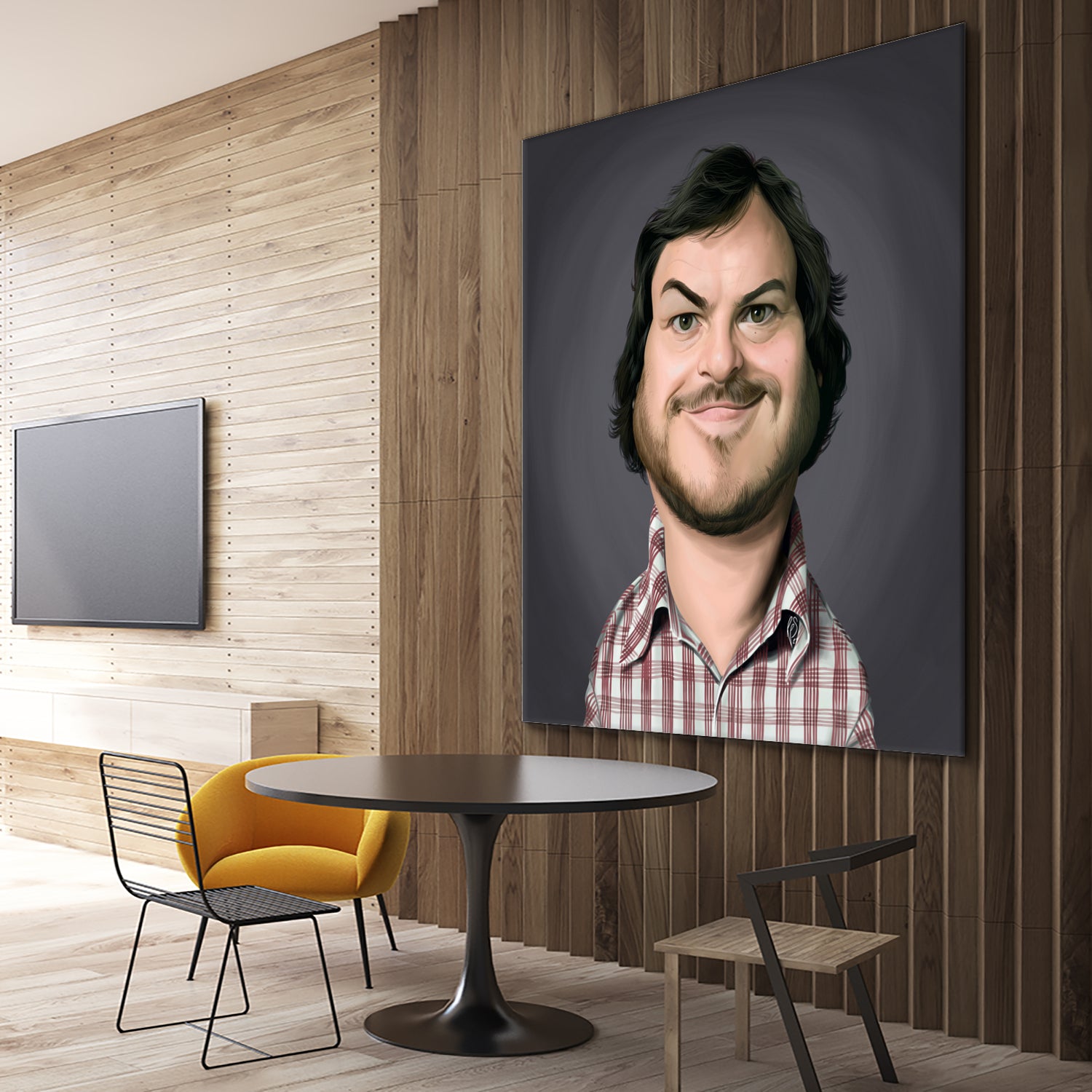 Jack Black by Rob Snow on GIANT ART - gray digital painting