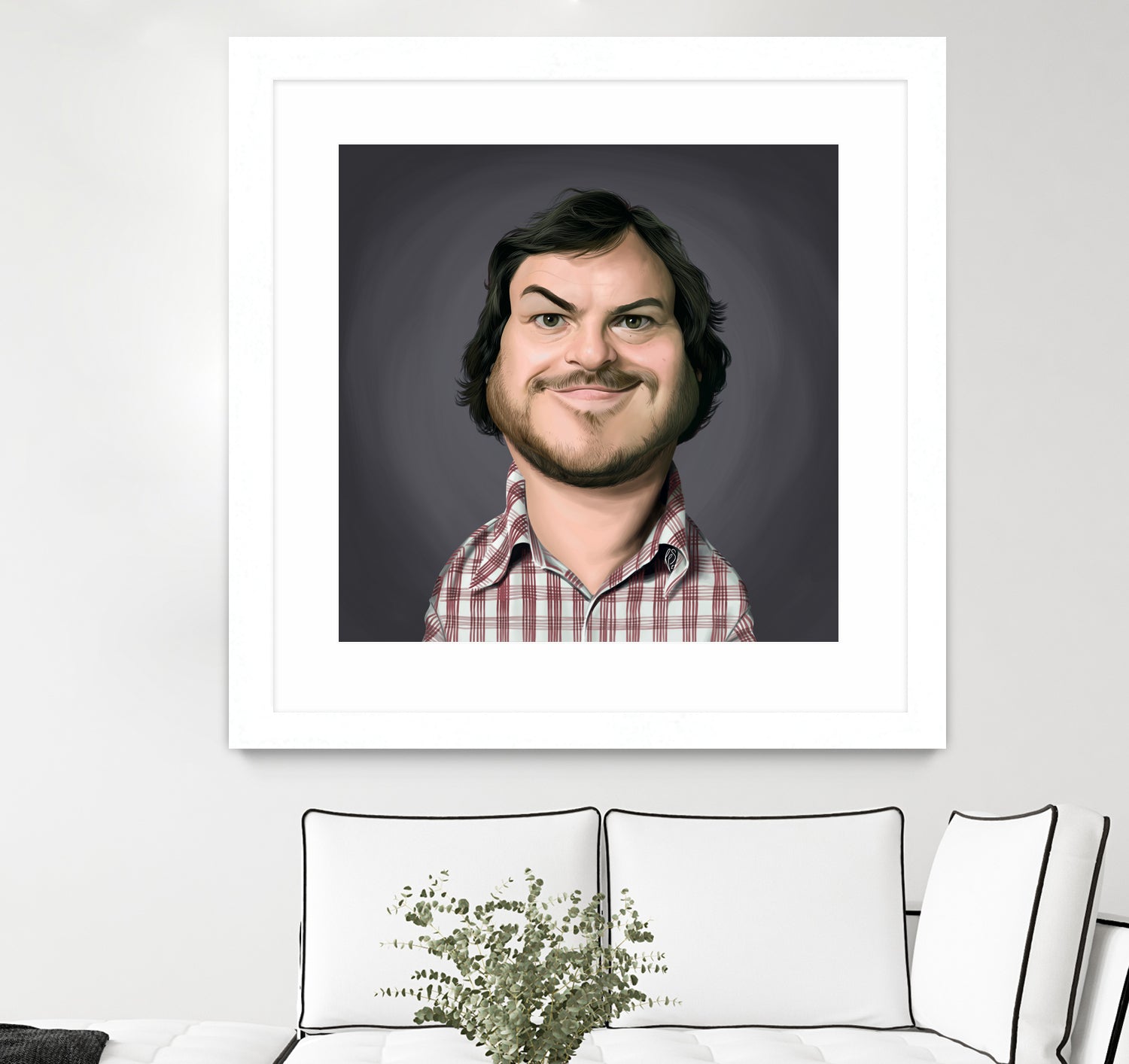 Jack Black by Rob Snow on GIANT ART - gray digital painting