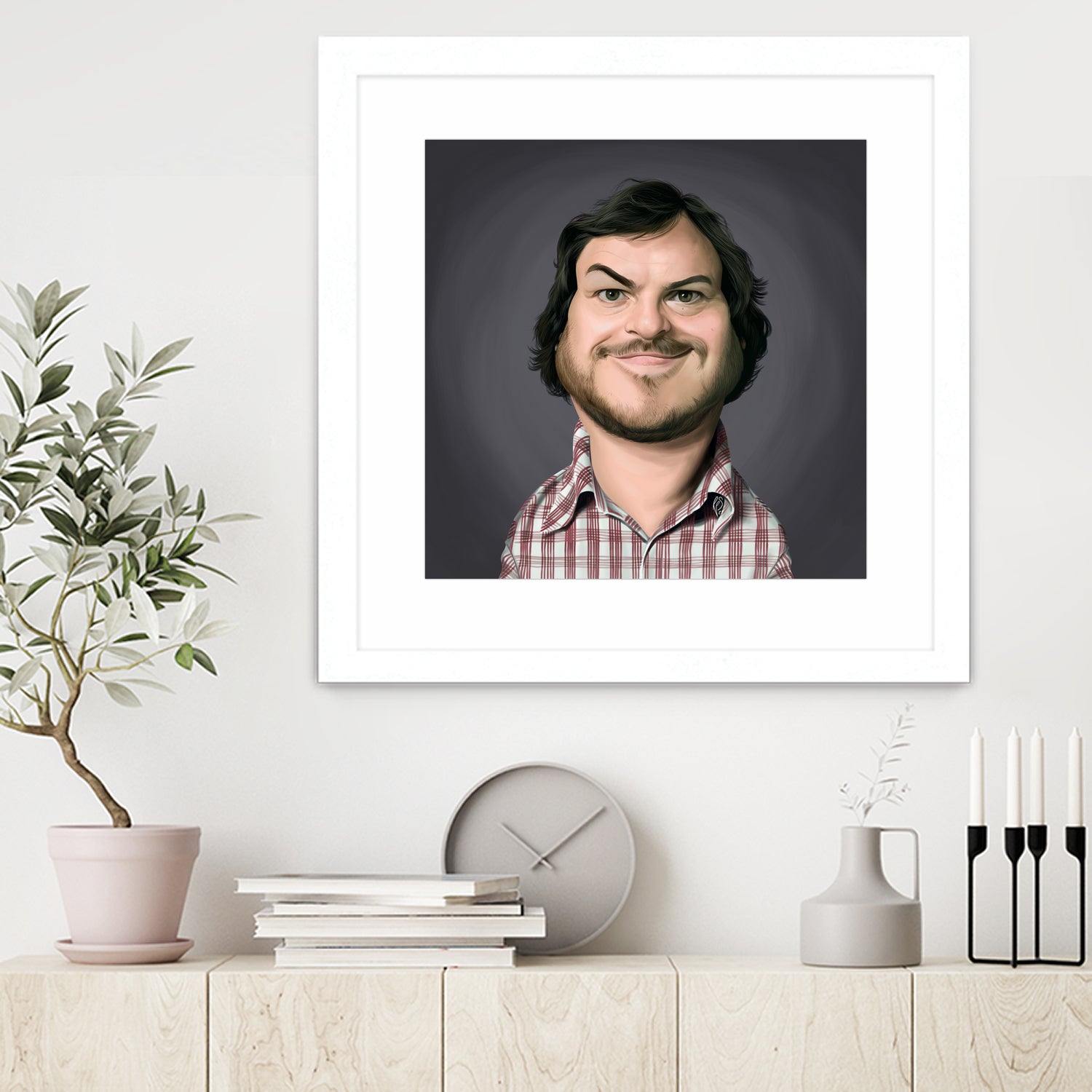 Jack Black by Rob Snow on GIANT ART - gray digital painting