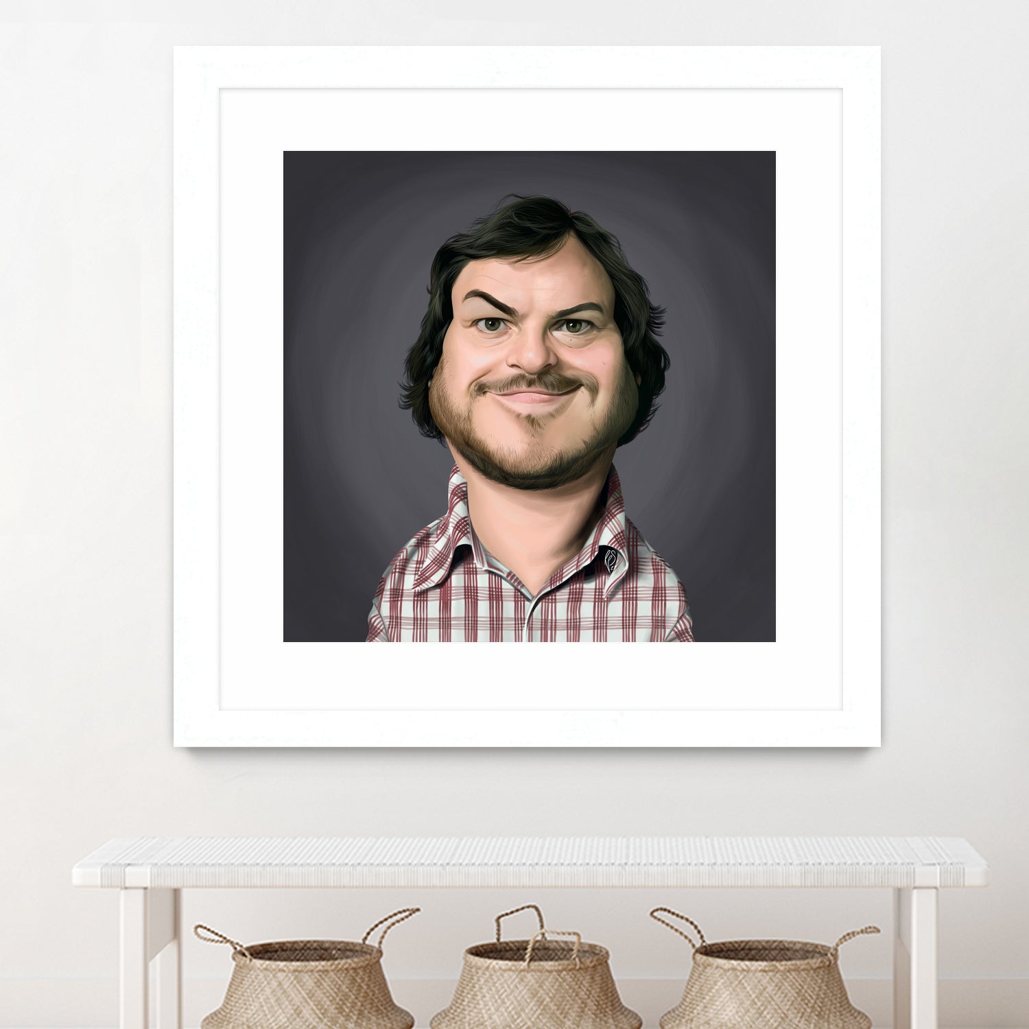 Jack Black by Rob Snow on GIANT ART - gray digital painting