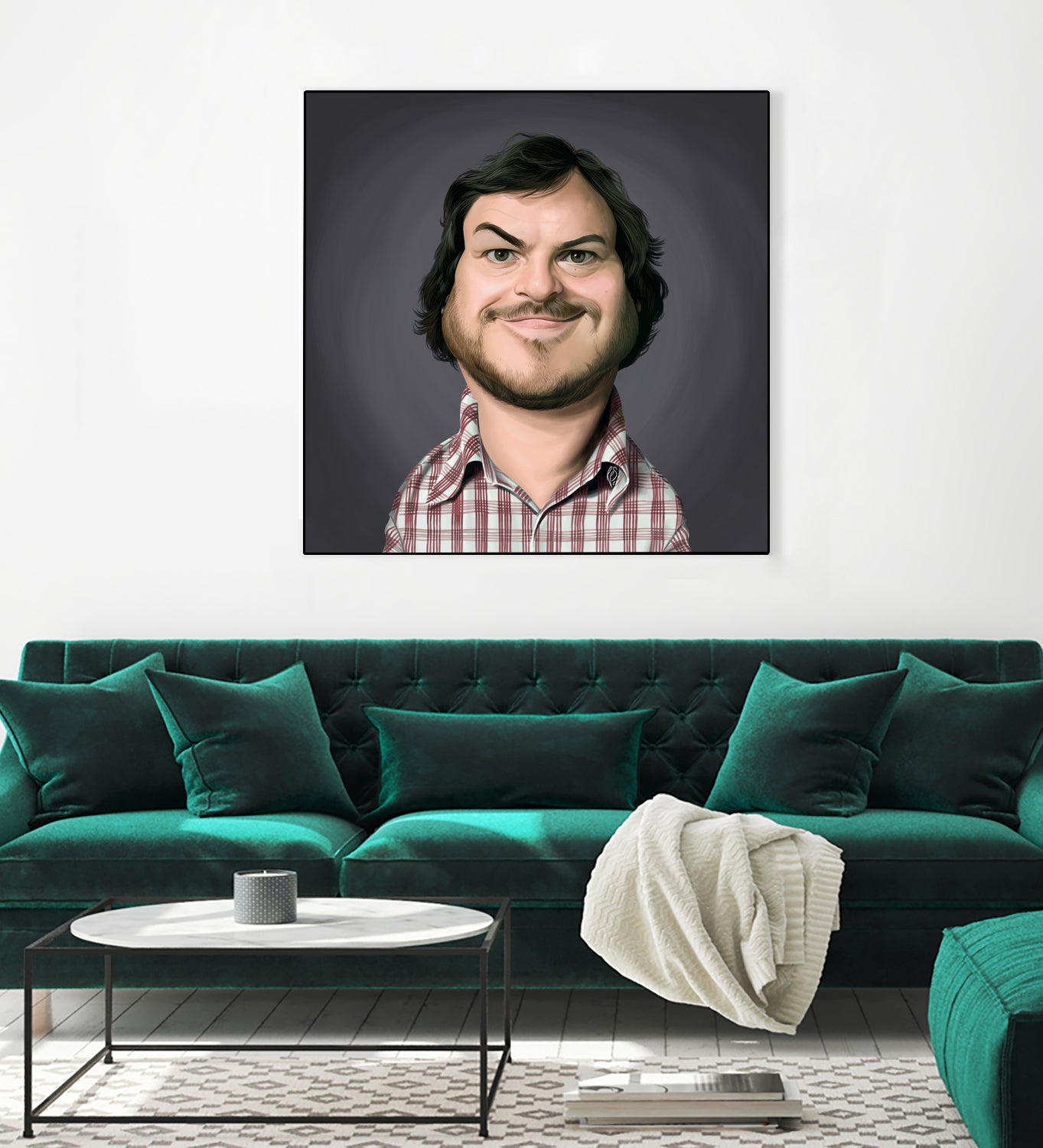 Jack Black by Rob Snow on GIANT ART - gray digital painting