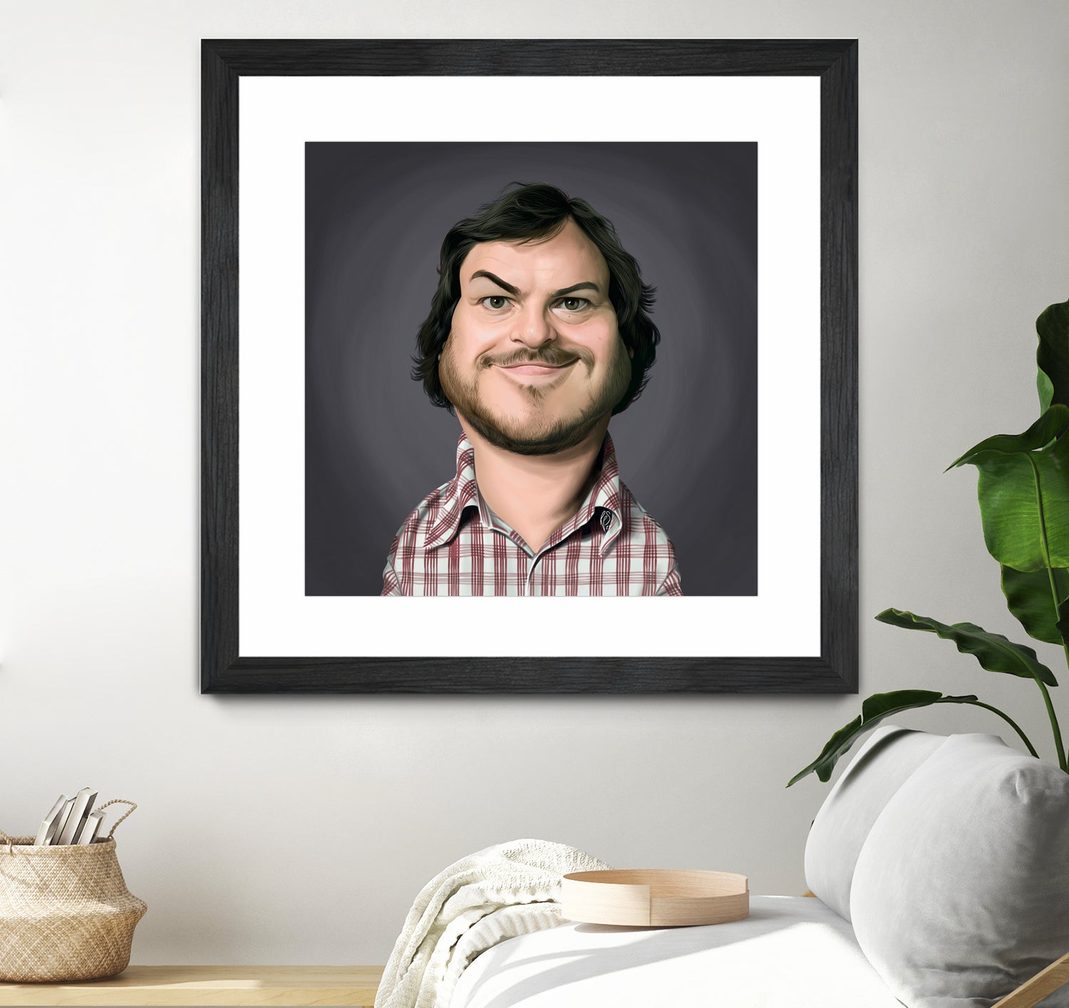 Jack Black by Rob Snow on GIANT ART - gray digital painting