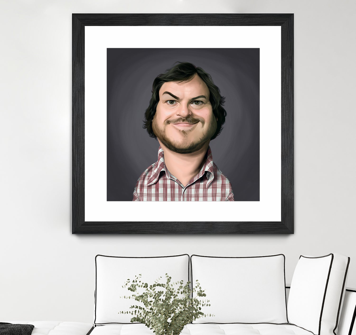 Jack Black by Rob Snow on GIANT ART - gray digital painting