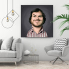 Jack Black by Rob Snow on GIANT ART - gray digital painting