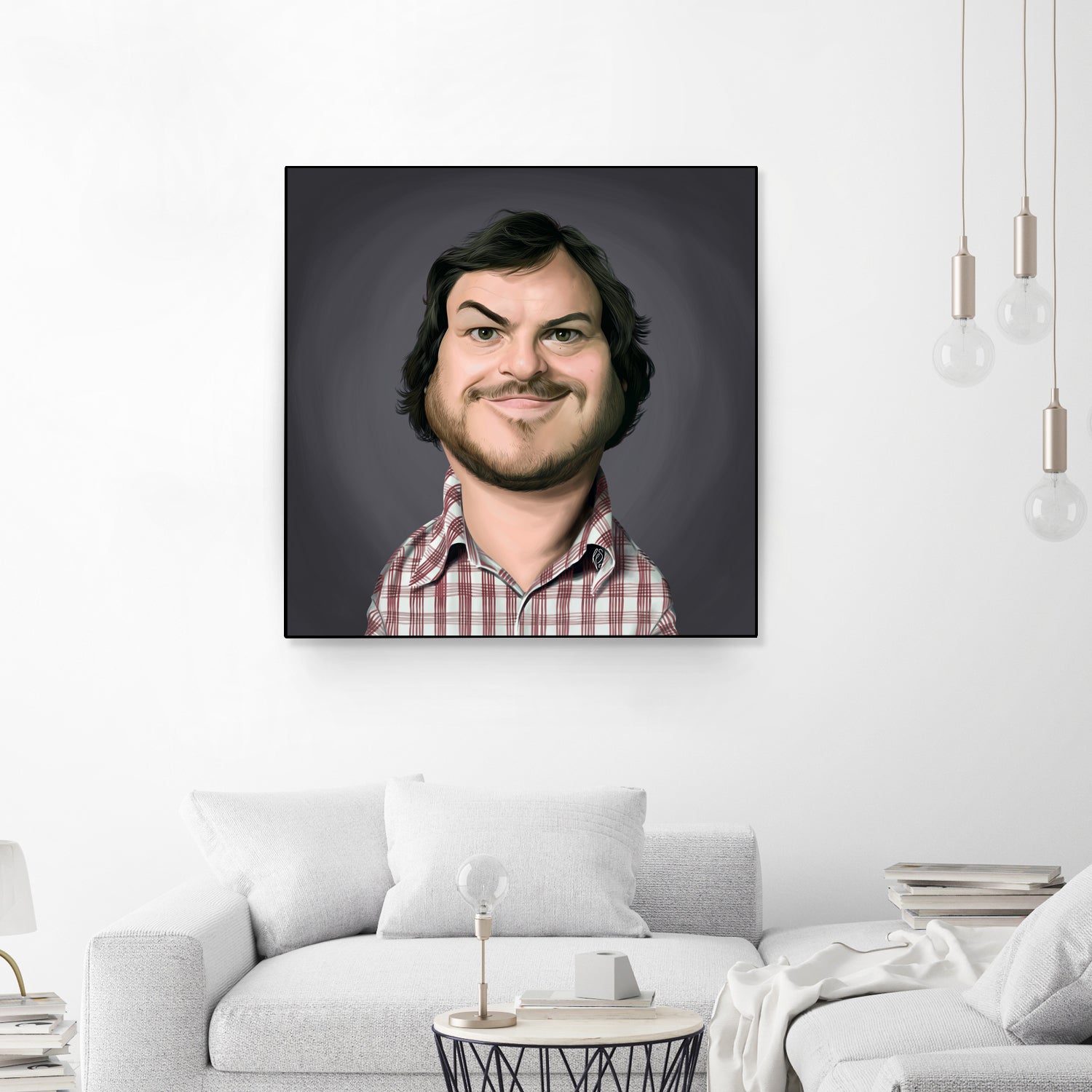 Jack Black by Rob Snow on GIANT ART - gray digital painting