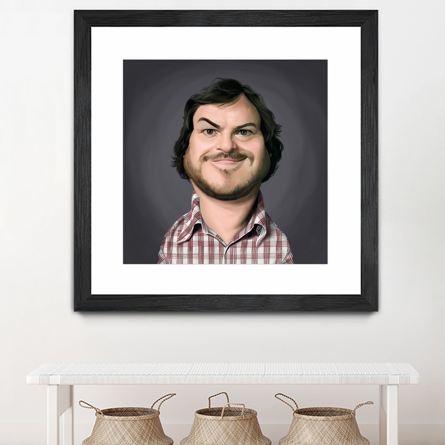 Jack Black by Rob Snow on GIANT ART - gray digital painting