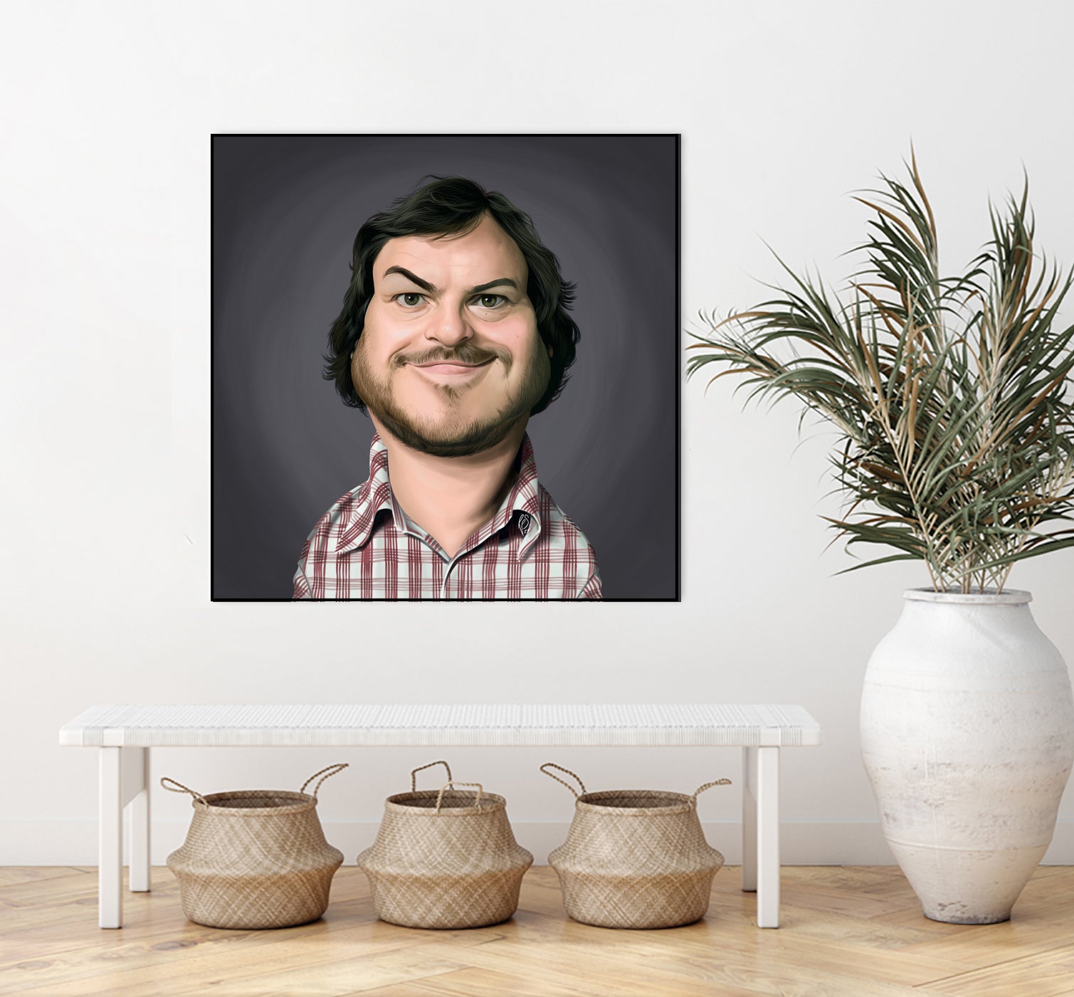 Jack Black by Rob Snow on GIANT ART - gray digital painting