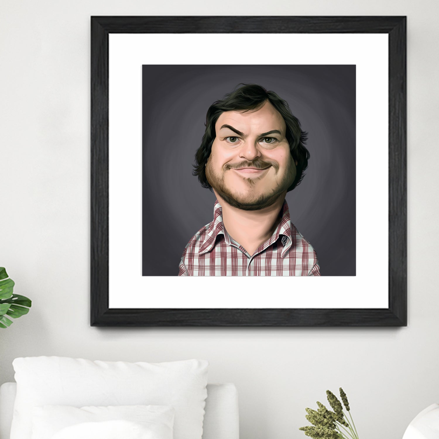 Jack Black by Rob Snow on GIANT ART - gray digital painting