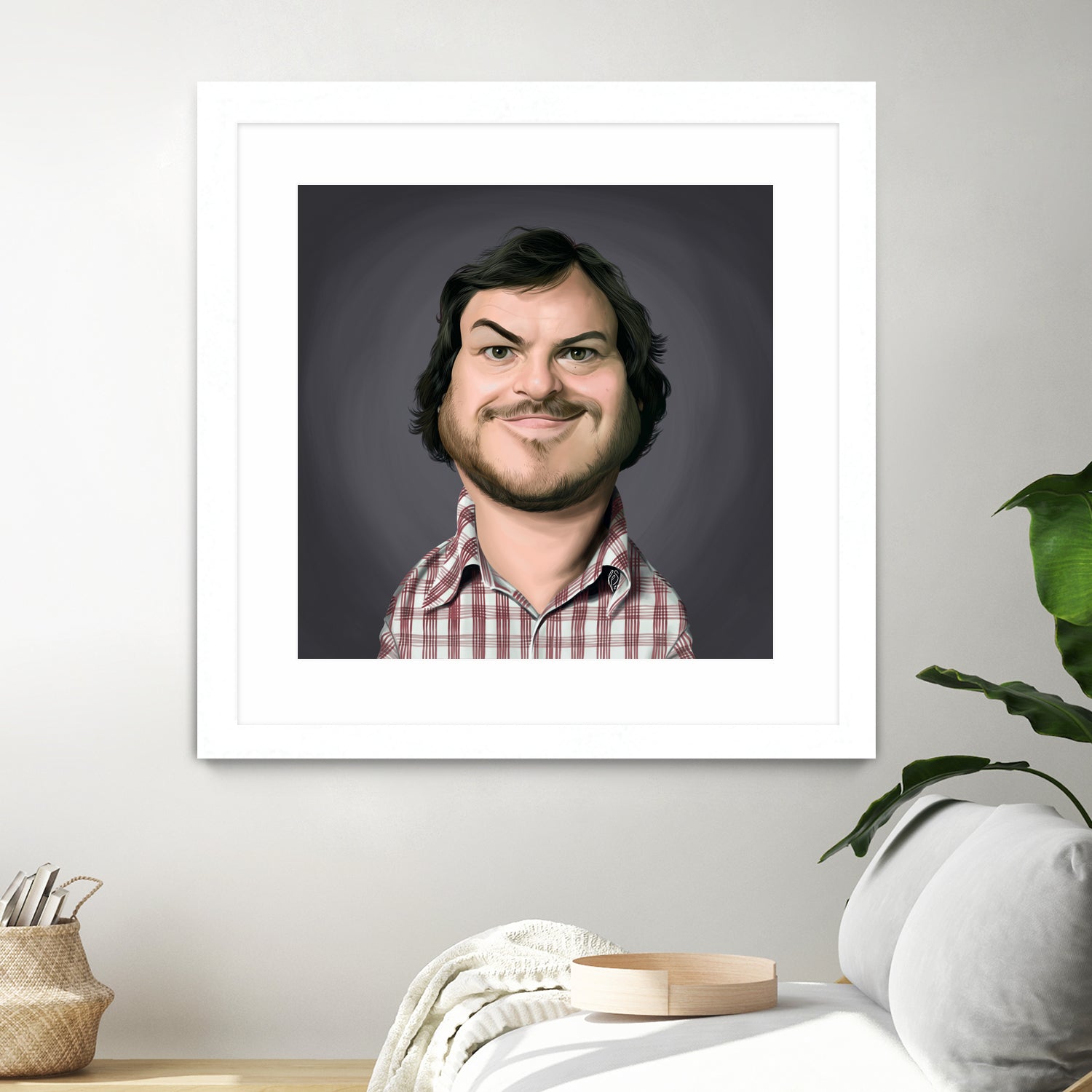 Jack Black by Rob Snow on GIANT ART - gray digital painting