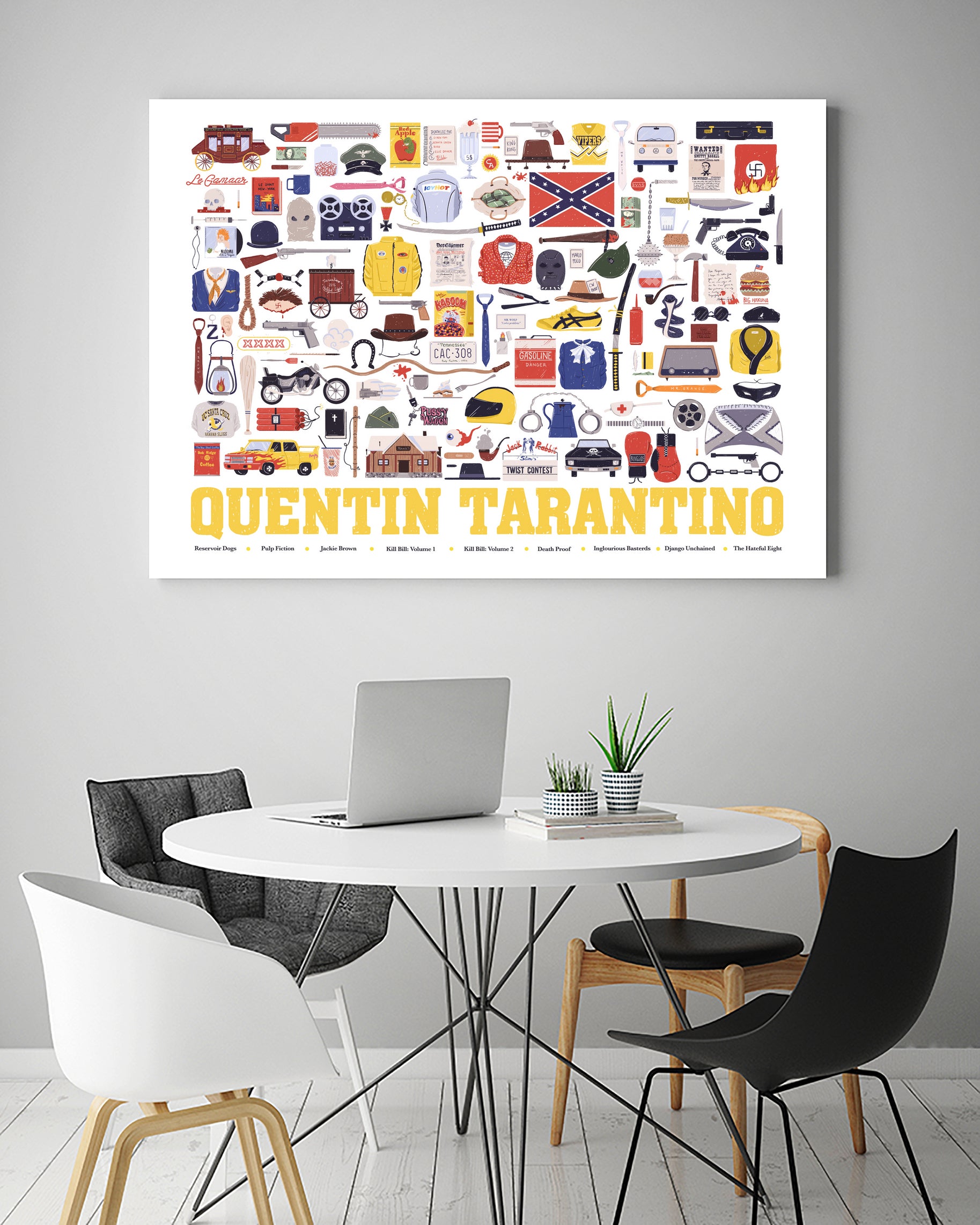 Quentin Tarantino by Maria Suarez-Inclan on GIANT ART - yellow digital drawing