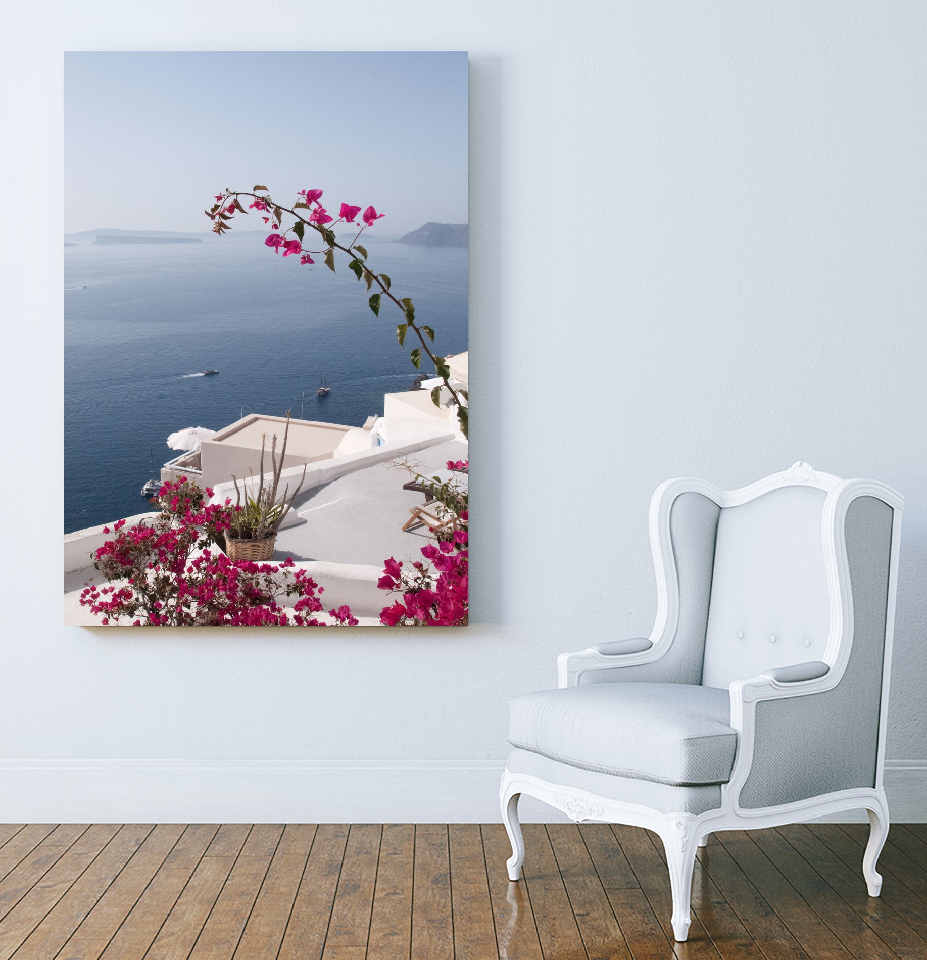 Santorini Oia #1 #wall #art by Anita & Bella Jantz on GIANT ART - blue photo manipulation