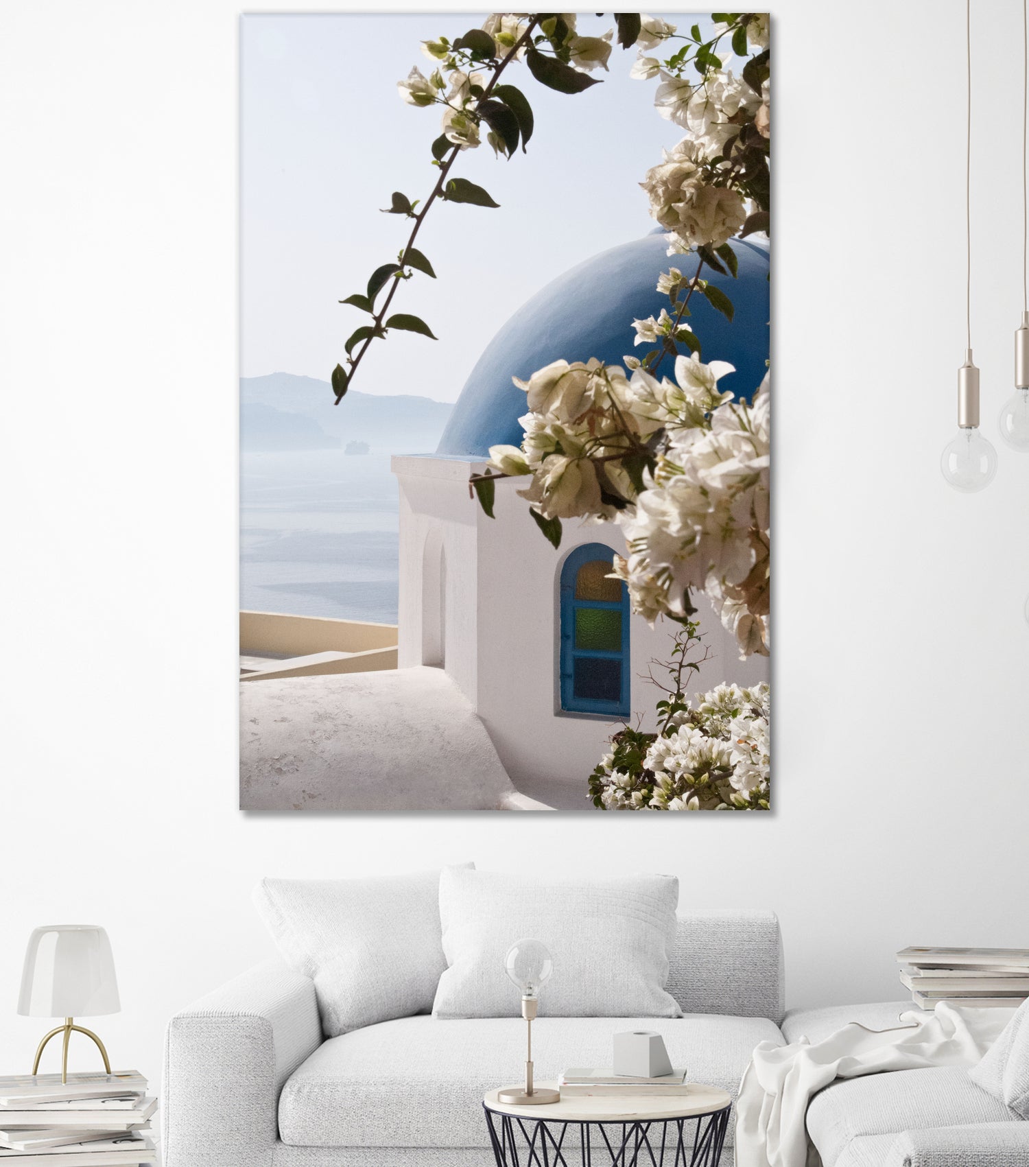 Santorini Oia #3 by Anita & Bella Jantz on GIANT ART - blue photo manipulation