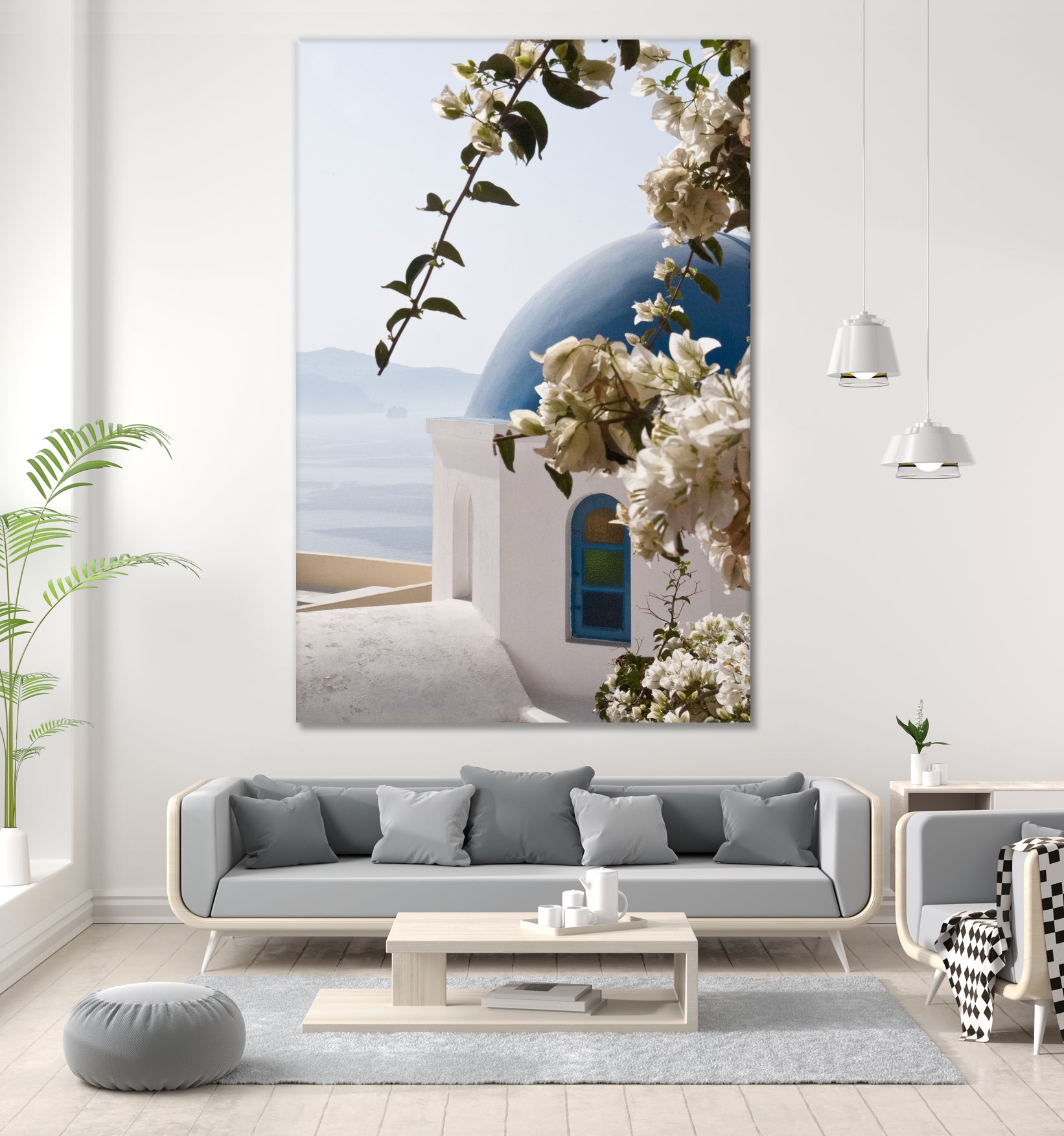 Santorini Oia #3 by Anita & Bella Jantz on GIANT ART - blue photo manipulation