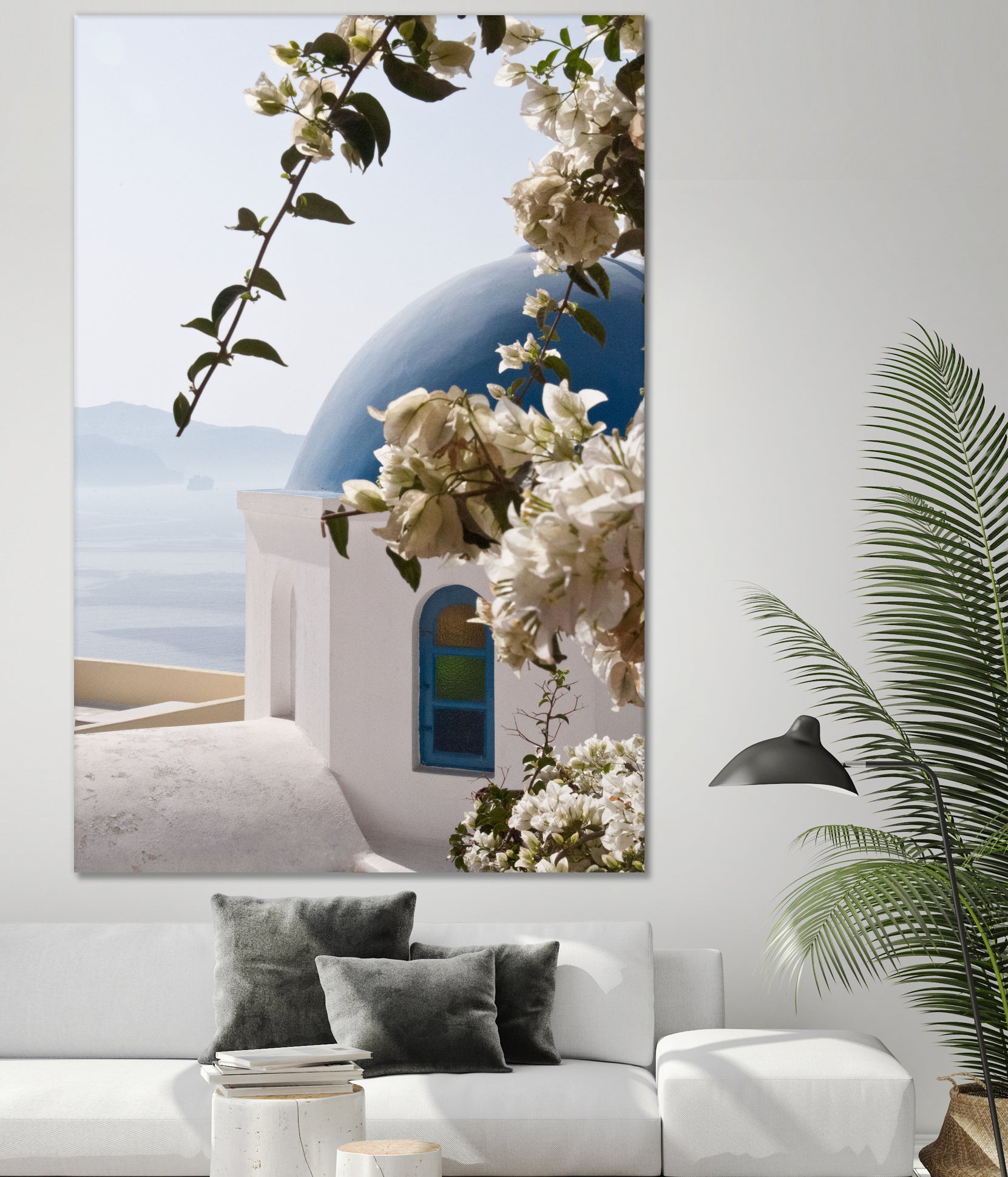 Santorini Oia #3 by Anita & Bella Jantz on GIANT ART - blue photo manipulation