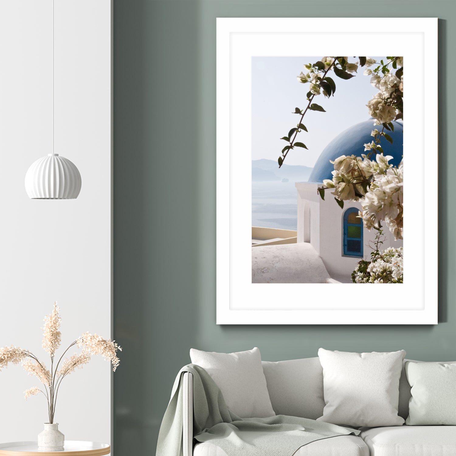 Santorini Oia #3 by Anita & Bella Jantz on GIANT ART - blue photo manipulation