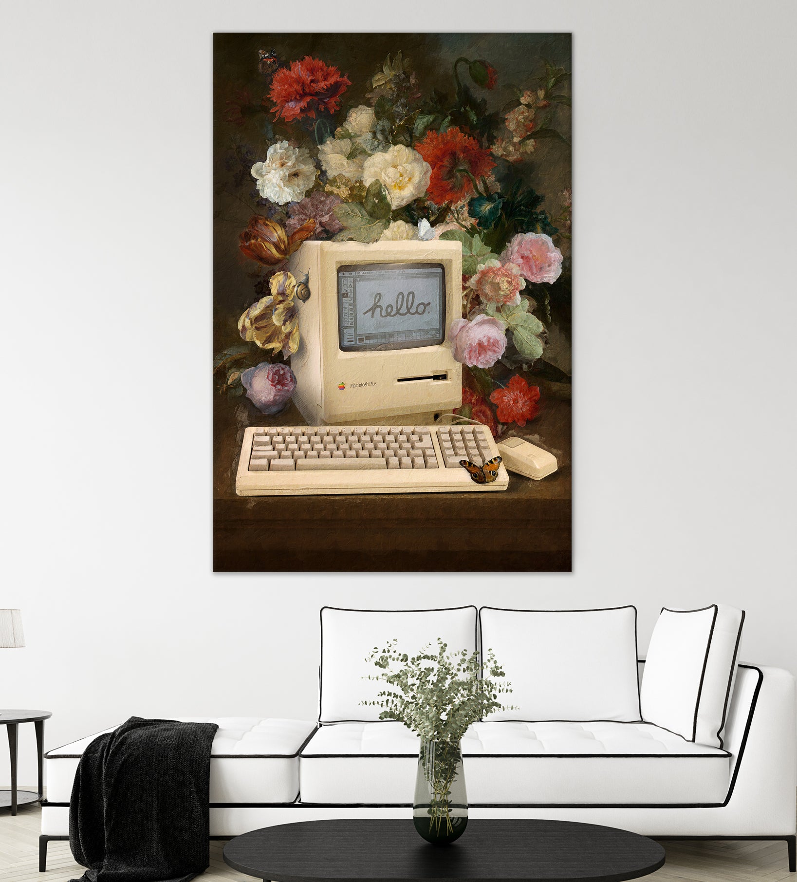 Apple and Flowers by Jonas Loose on GIANT ART - yellow photo manipulation