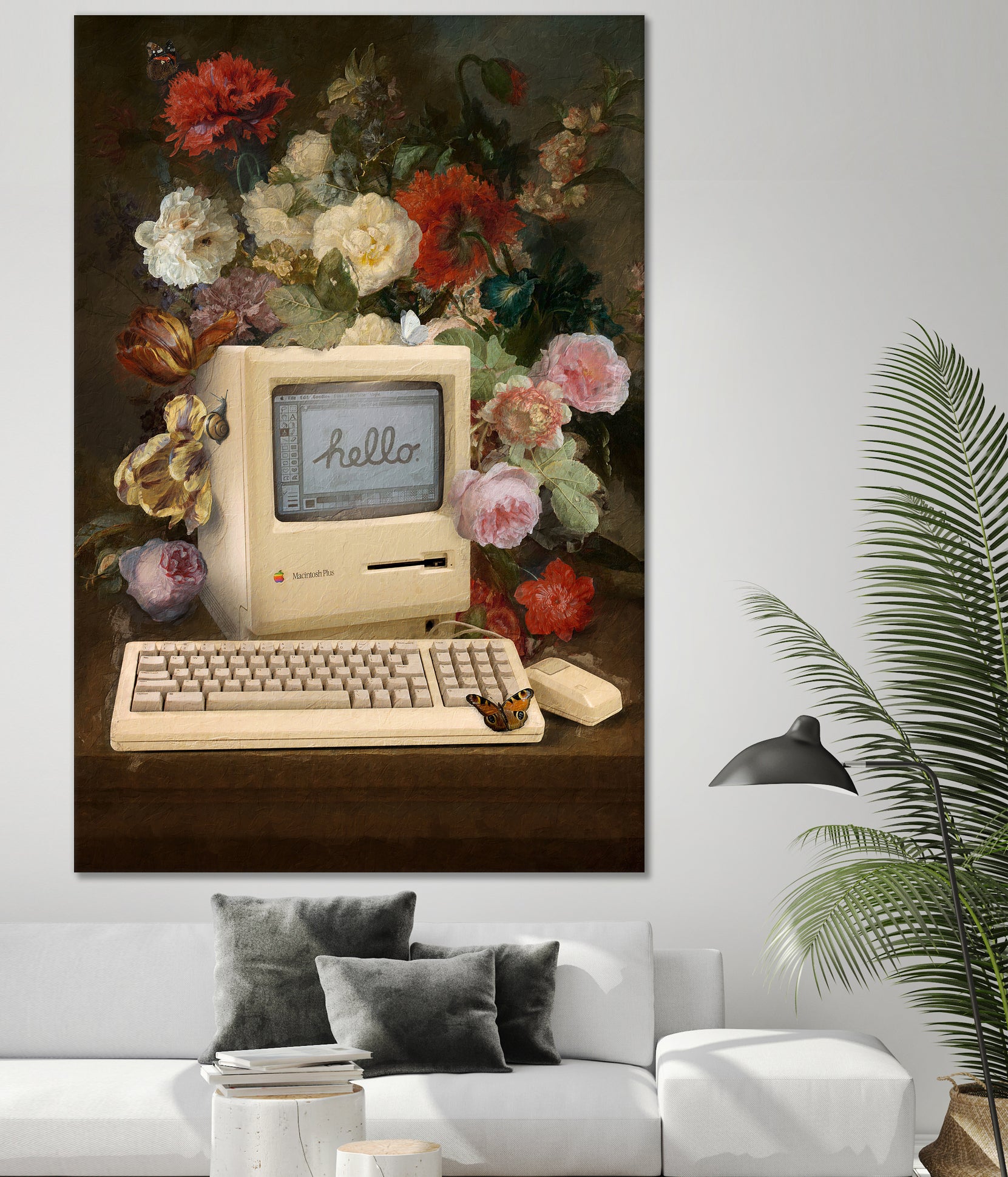 Apple and Flowers by Jonas Loose on GIANT ART - yellow photo manipulation