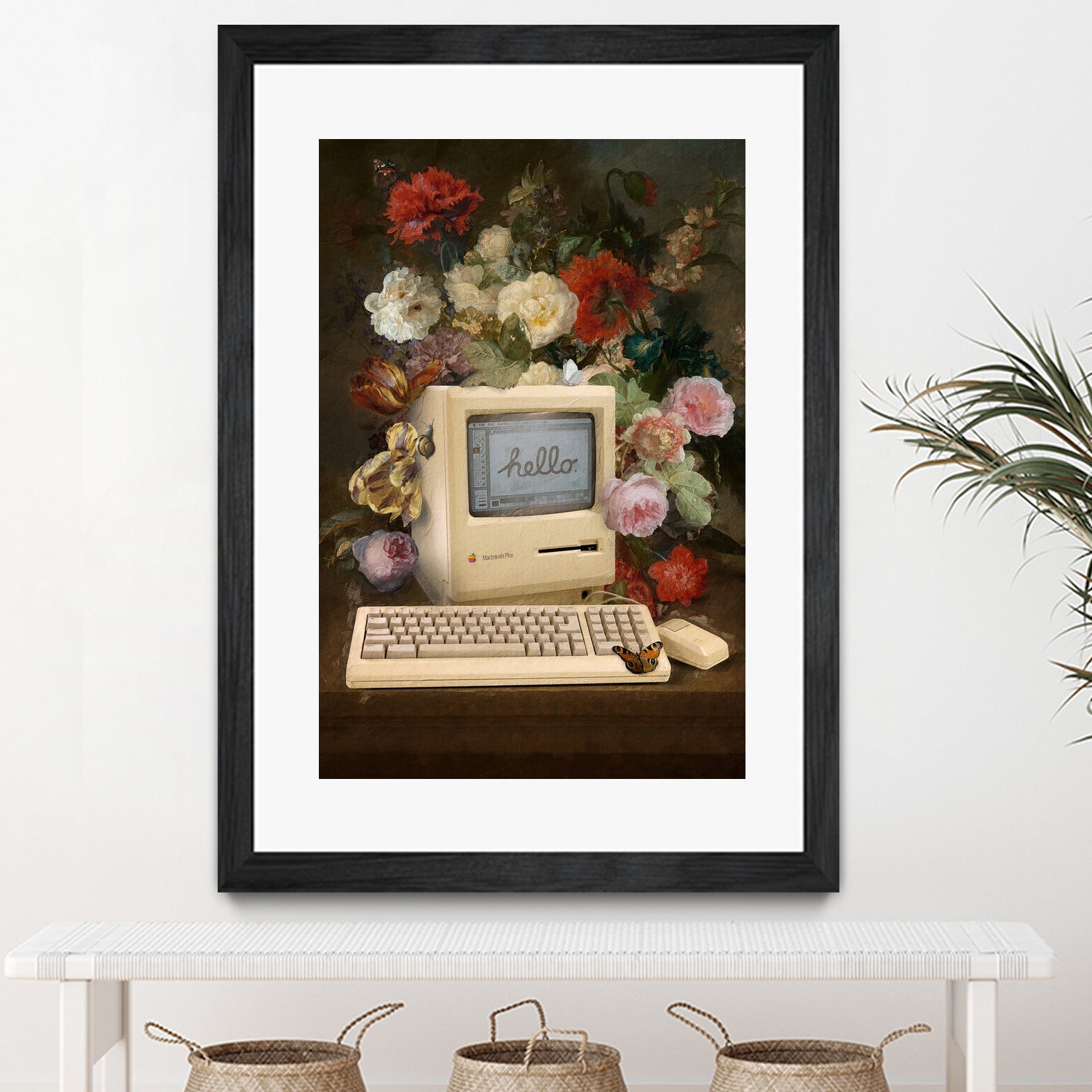 Apple and Flowers by Jonas Loose on GIANT ART - yellow photo manipulation