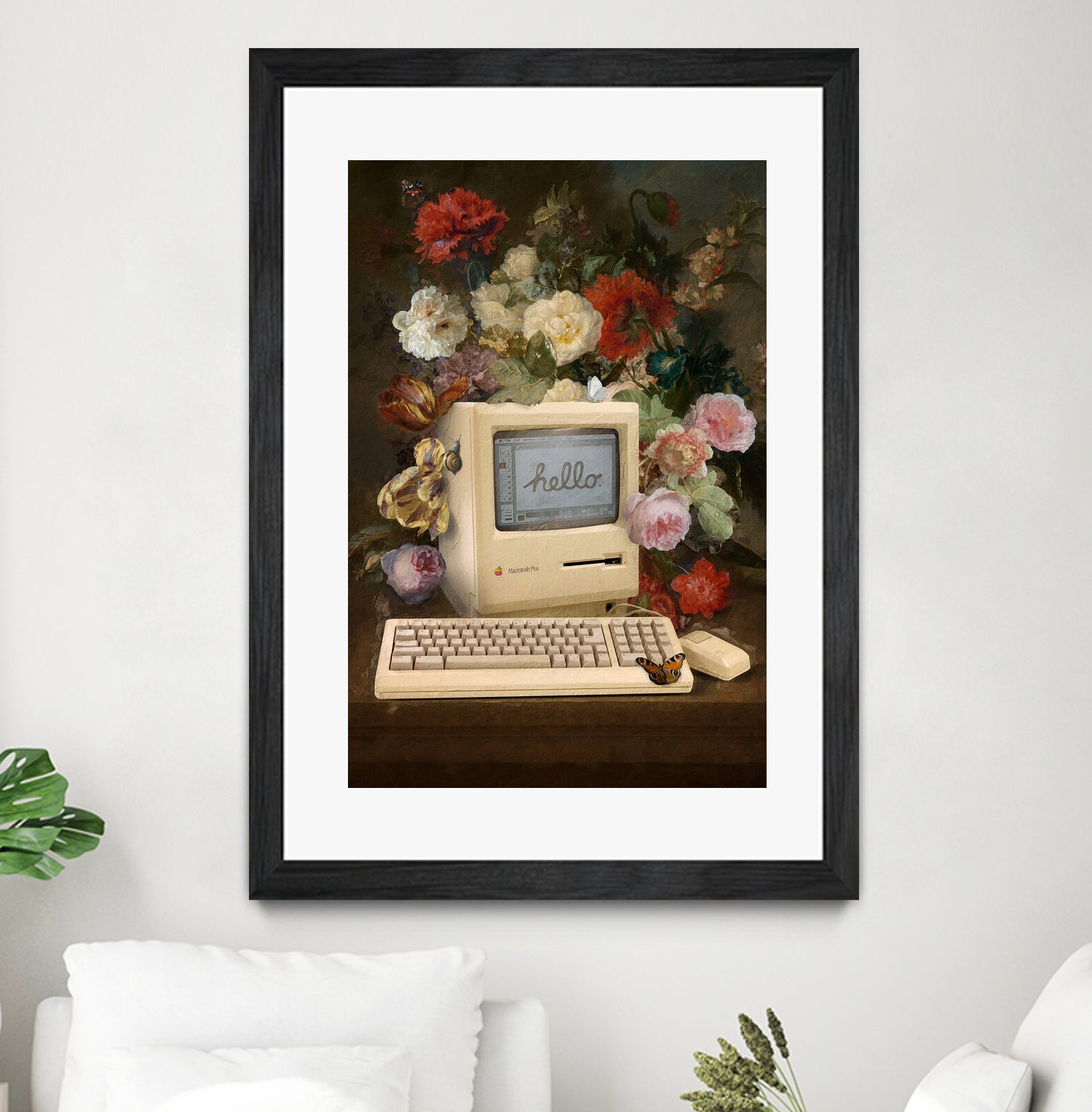 Apple and Flowers by Jonas Loose on GIANT ART - yellow photo manipulation