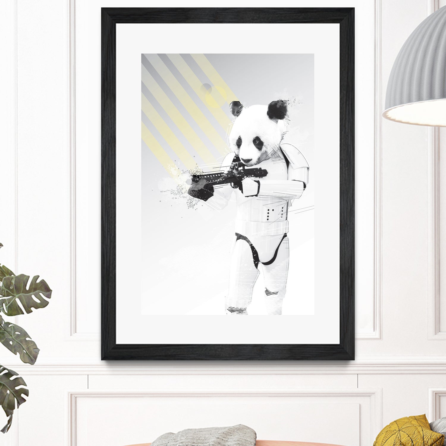 Stormtrooper Panda by Koen Cheung Mok on GIANT ART - white digital drawing