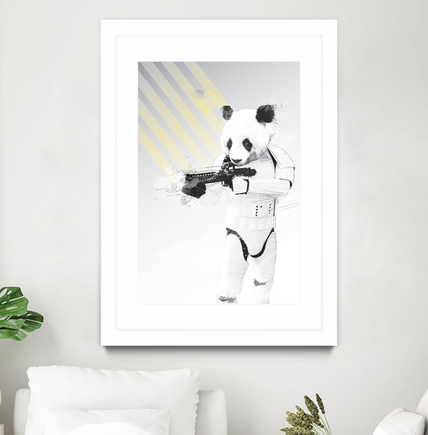 Stormtrooper Panda by Koen Cheung Mok on GIANT ART - white digital drawing