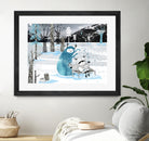 Snow Monster by Holly Hatam on GIANT ART - blue digital painting