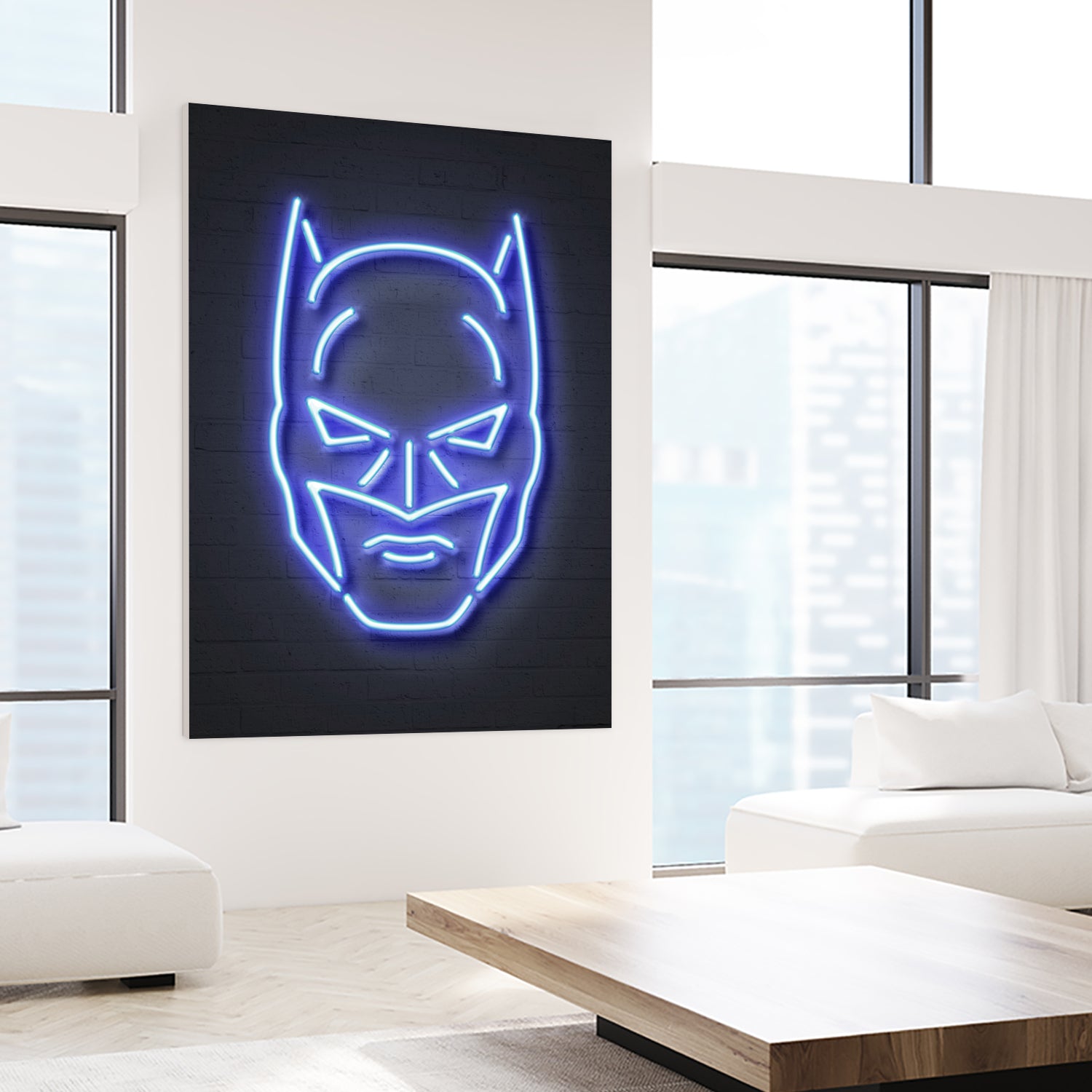 Batman by Octavian Mihai Mielu on GIANT ART - blue 3d art