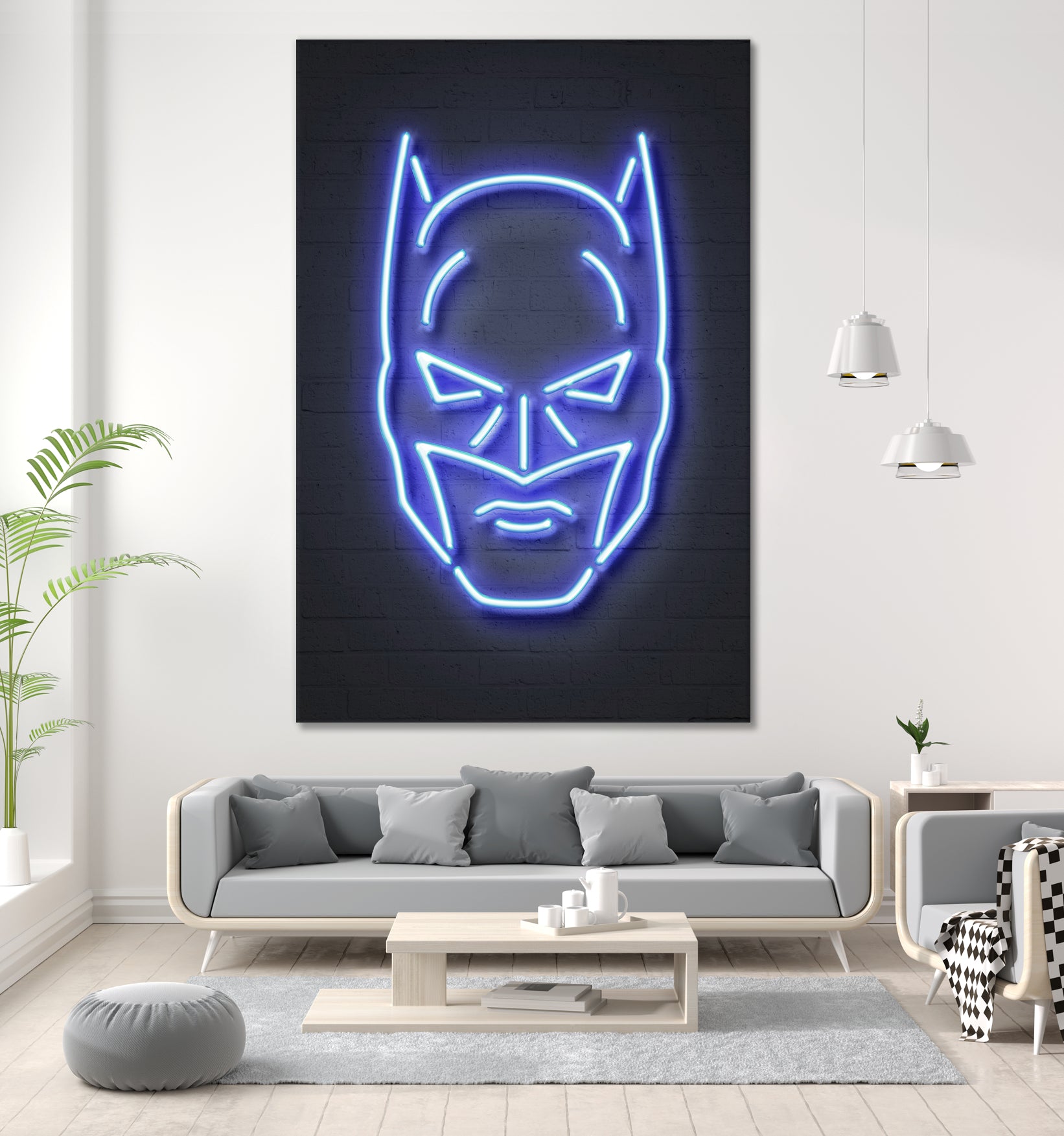 Batman by Octavian Mihai Mielu on GIANT ART - blue 3d art