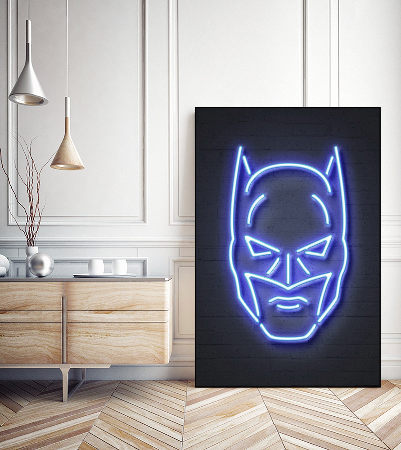 Batman by Octavian Mihai Mielu on GIANT ART - blue 3d art