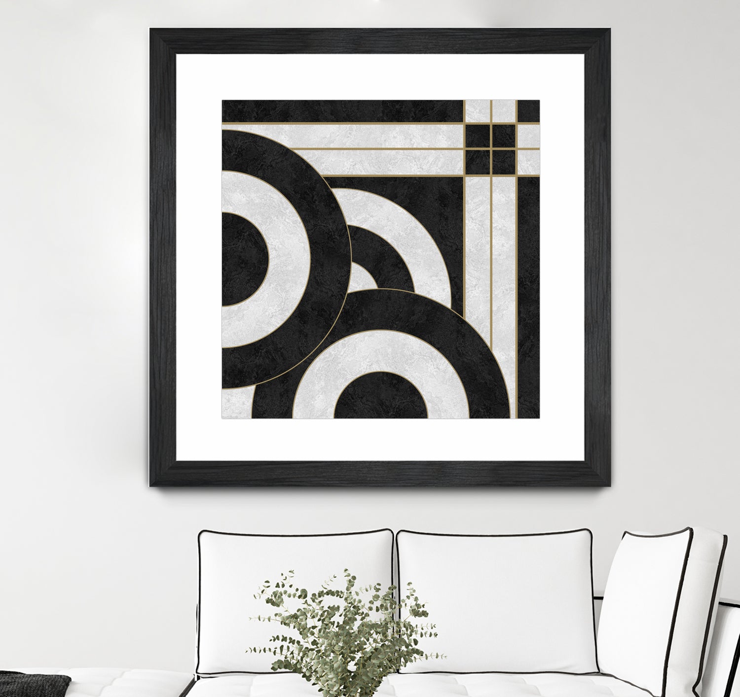 Geometric Marble by M.TERESA HERNANDEZ on GIANT ART - black digital painting