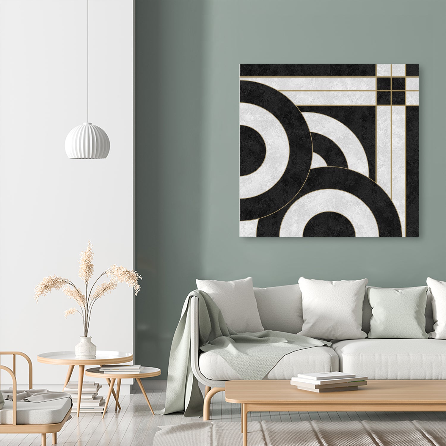 Geometric Marble by M.TERESA HERNANDEZ on GIANT ART - black digital painting